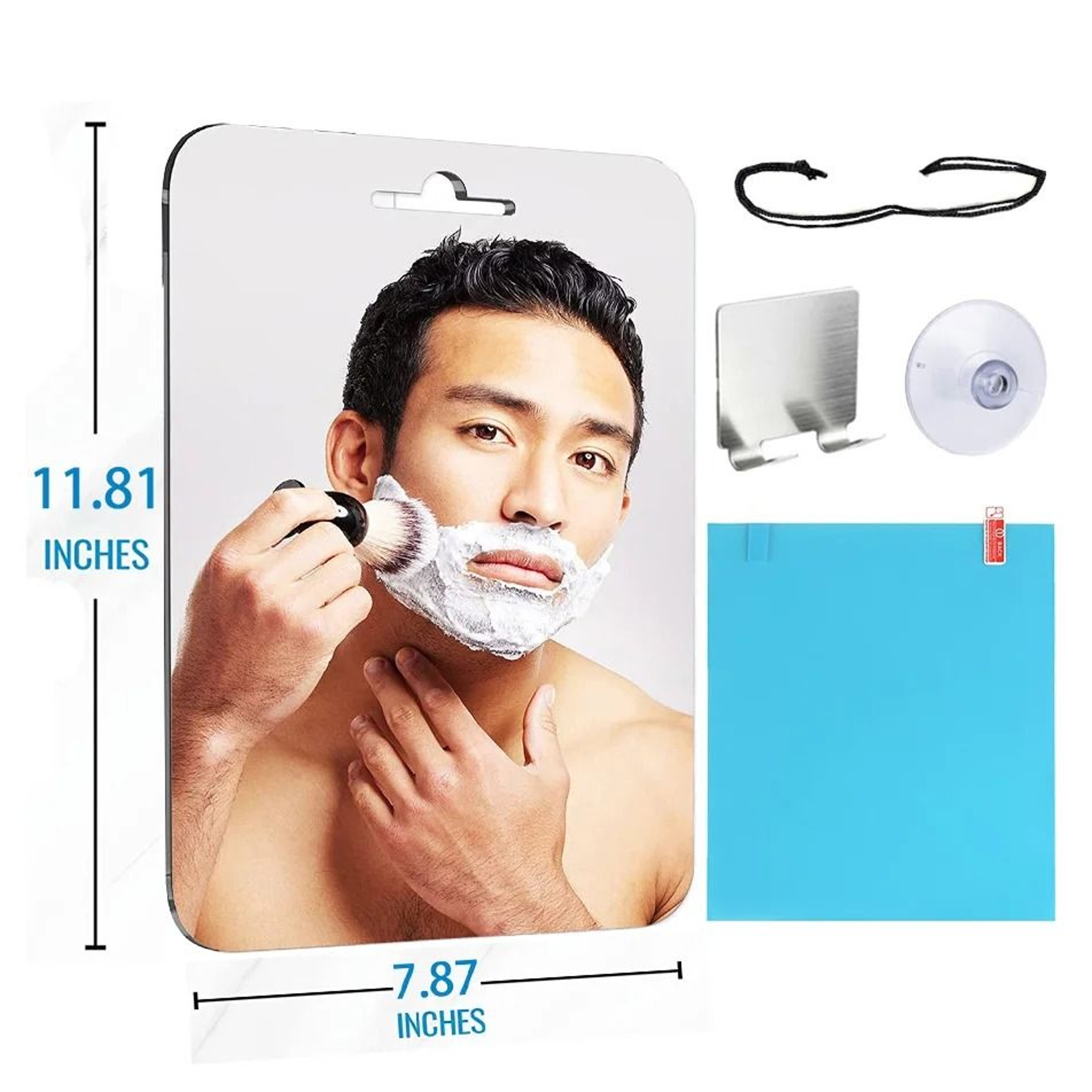 Large Unbreakable Acrylic Fogless Shower Mirror 1
