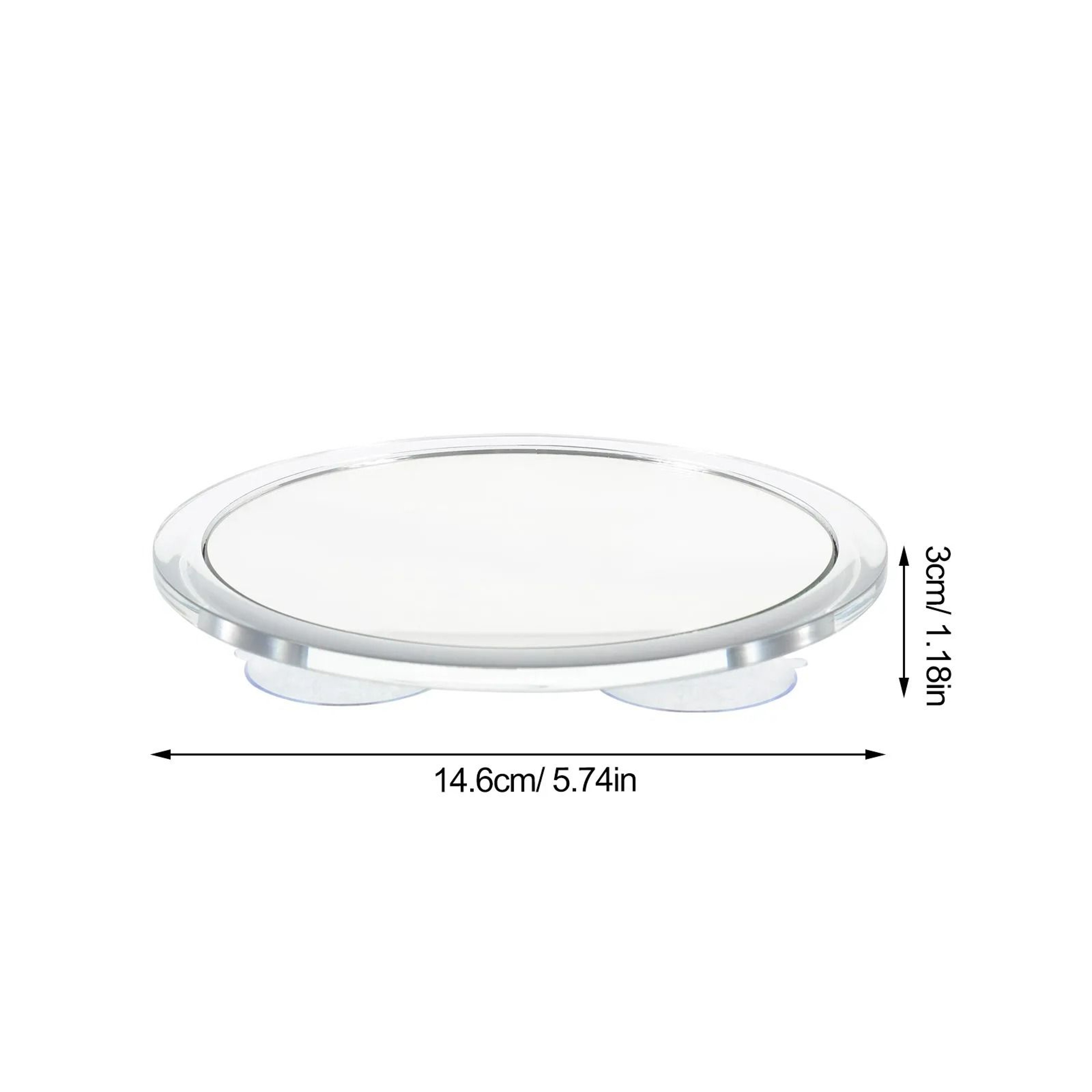 15x Magnifying Compact Mirror With Rear Suction Cups 7