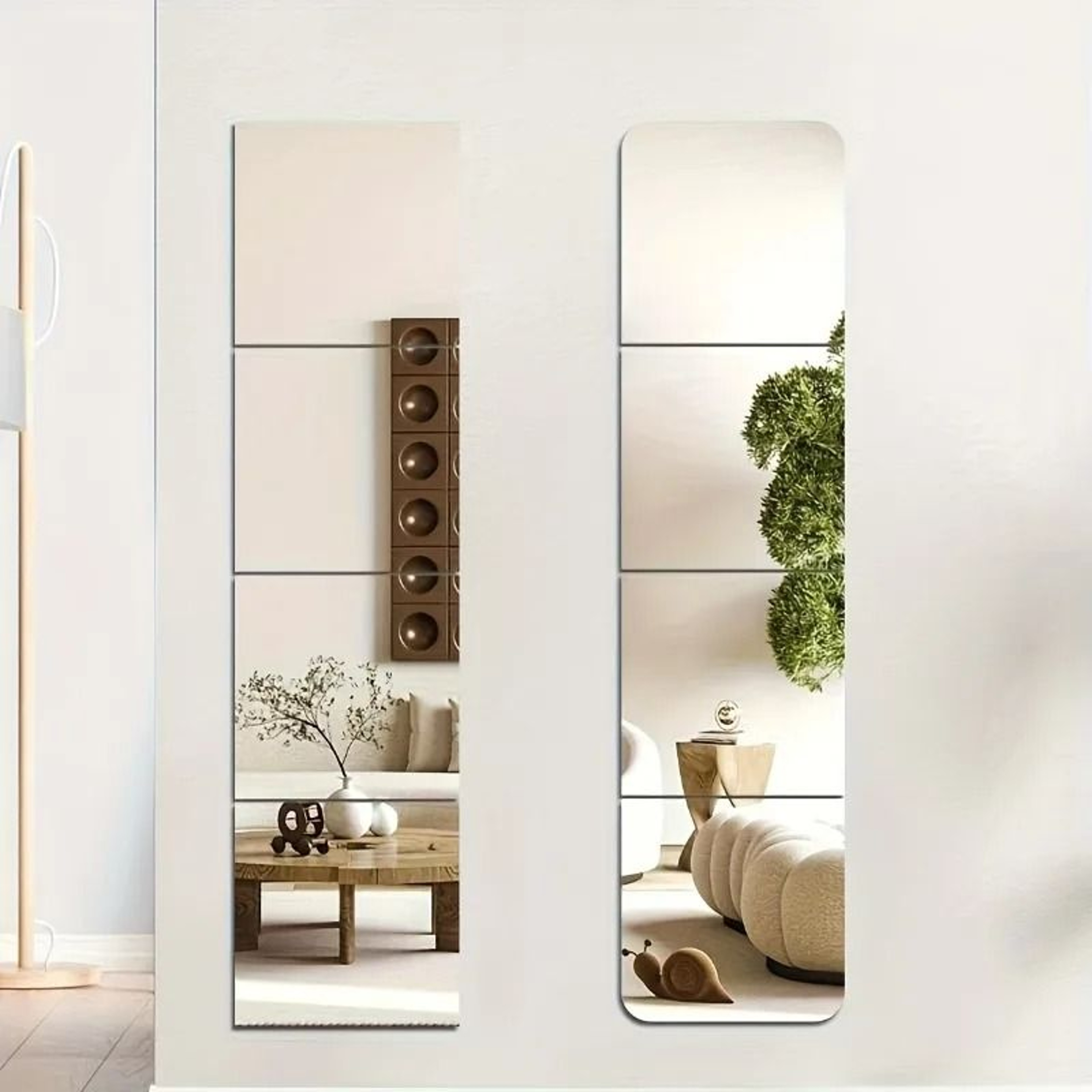 2Piece Shatterproof Acrylic Wall Mirror Set 4