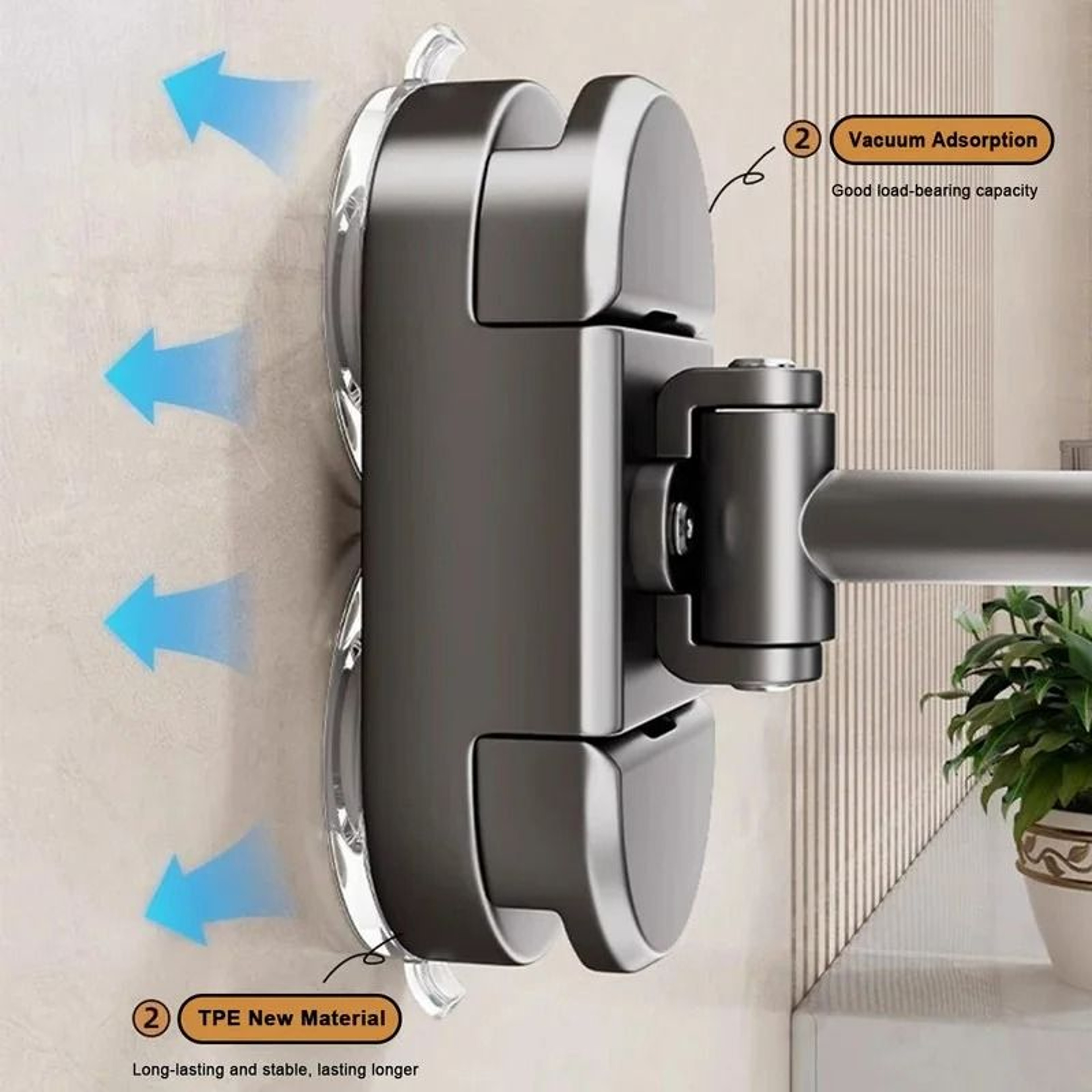 LED Lighted WallMounted Extendable Vanity Mirror With 3x Magnification 2