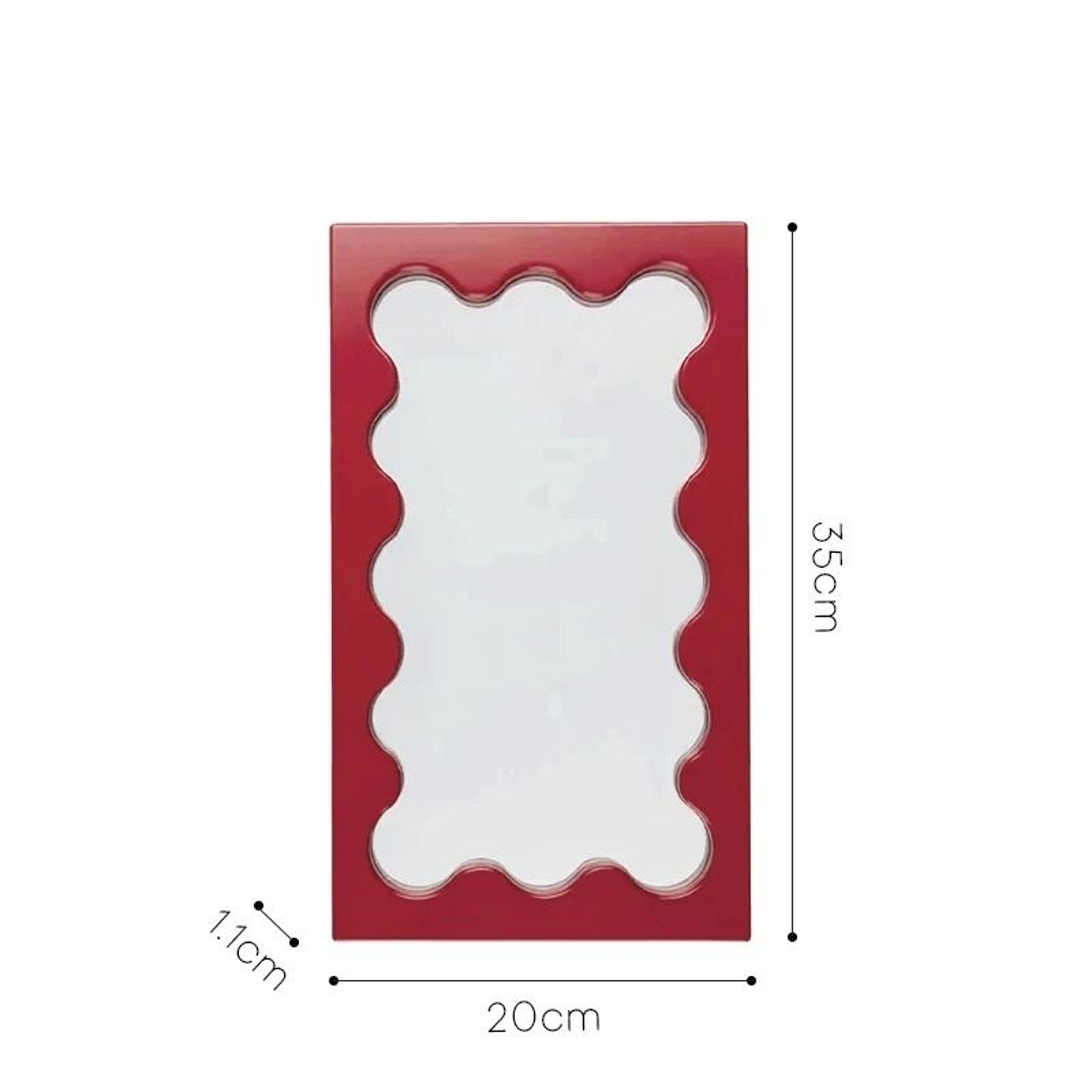 Rectangular Solid Wood Decorative Wall Mirror 7
