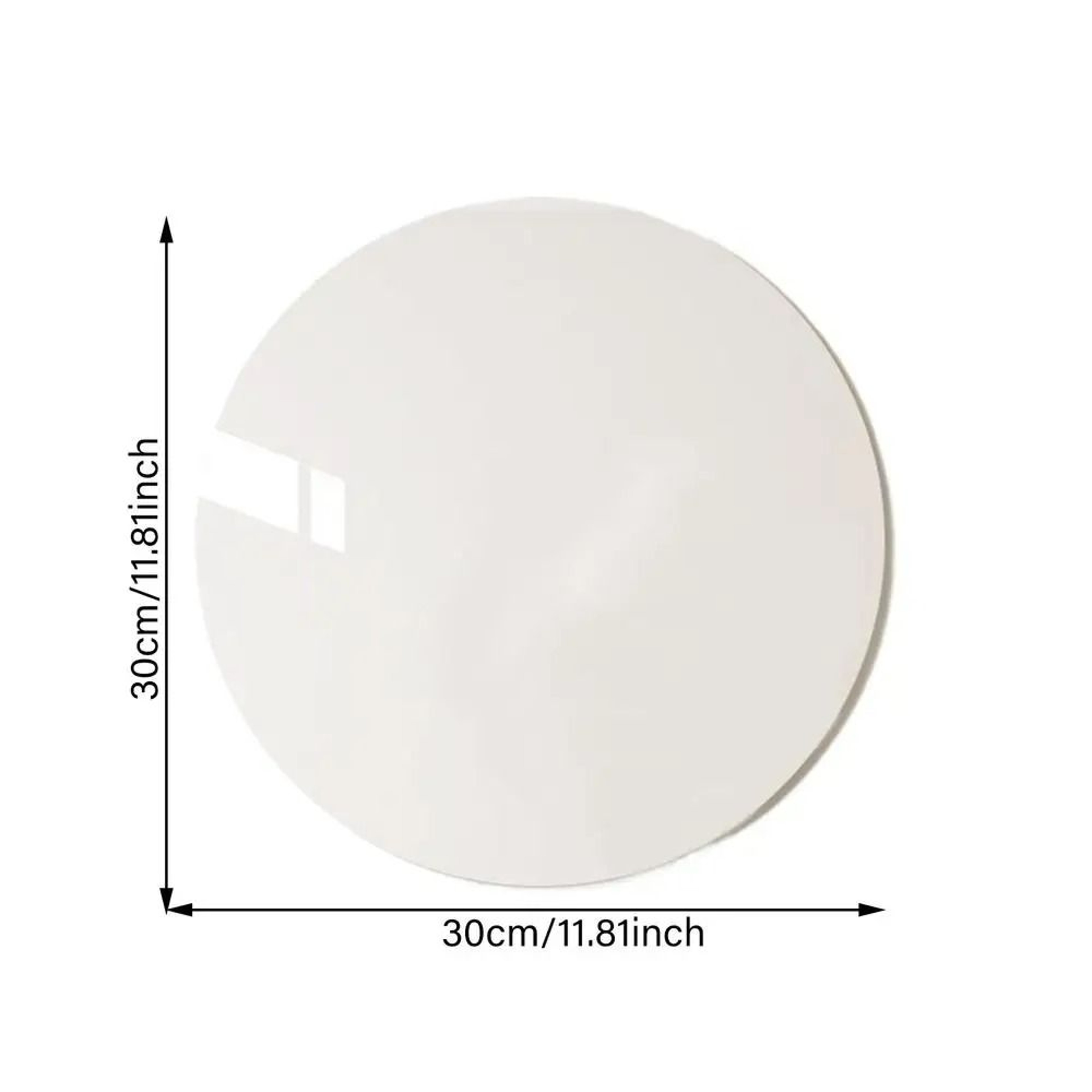 SelfAdhesive Round Shatterproof Acrylic Mirror Wall Decal 7