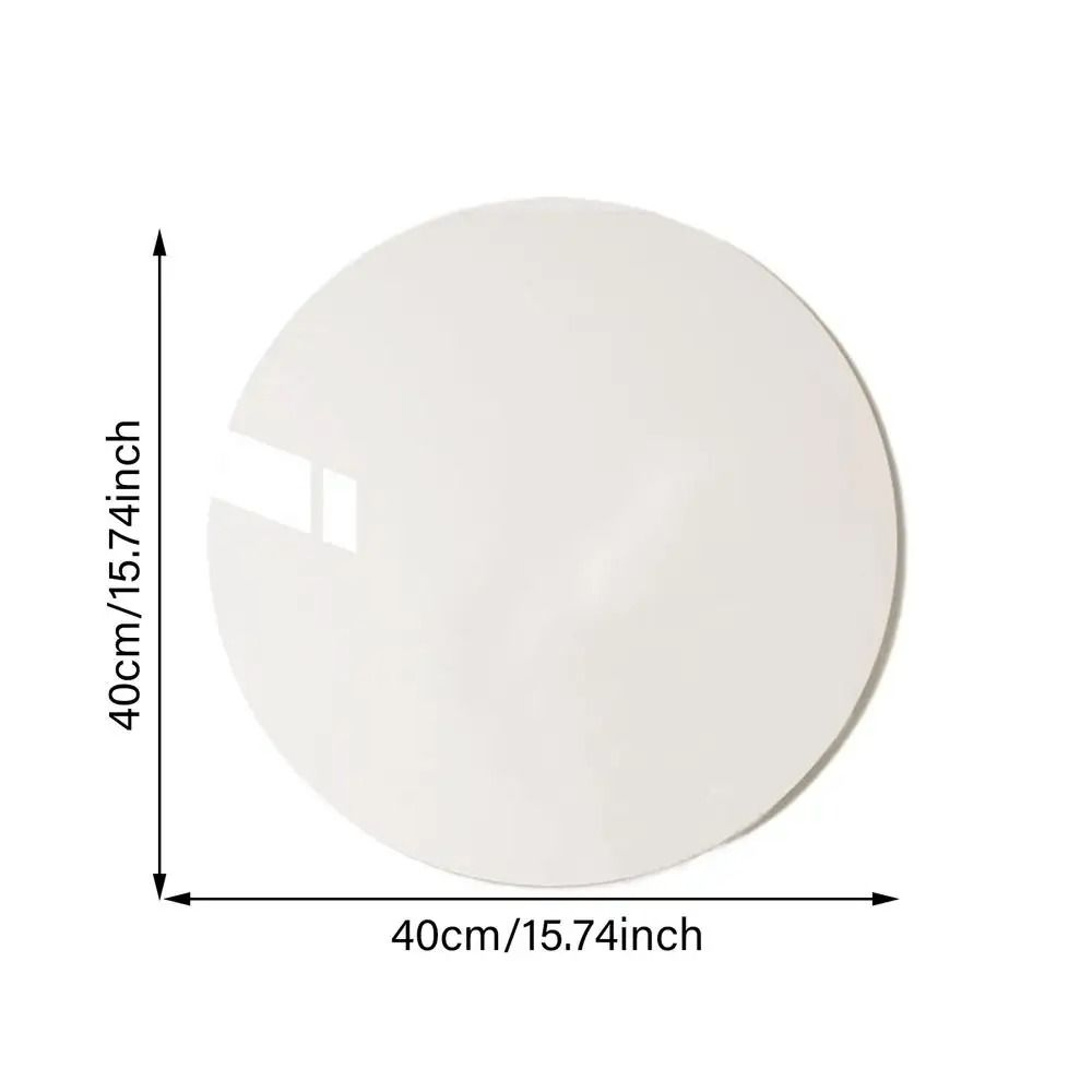SelfAdhesive Round Shatterproof Acrylic Mirror Wall Decal 8