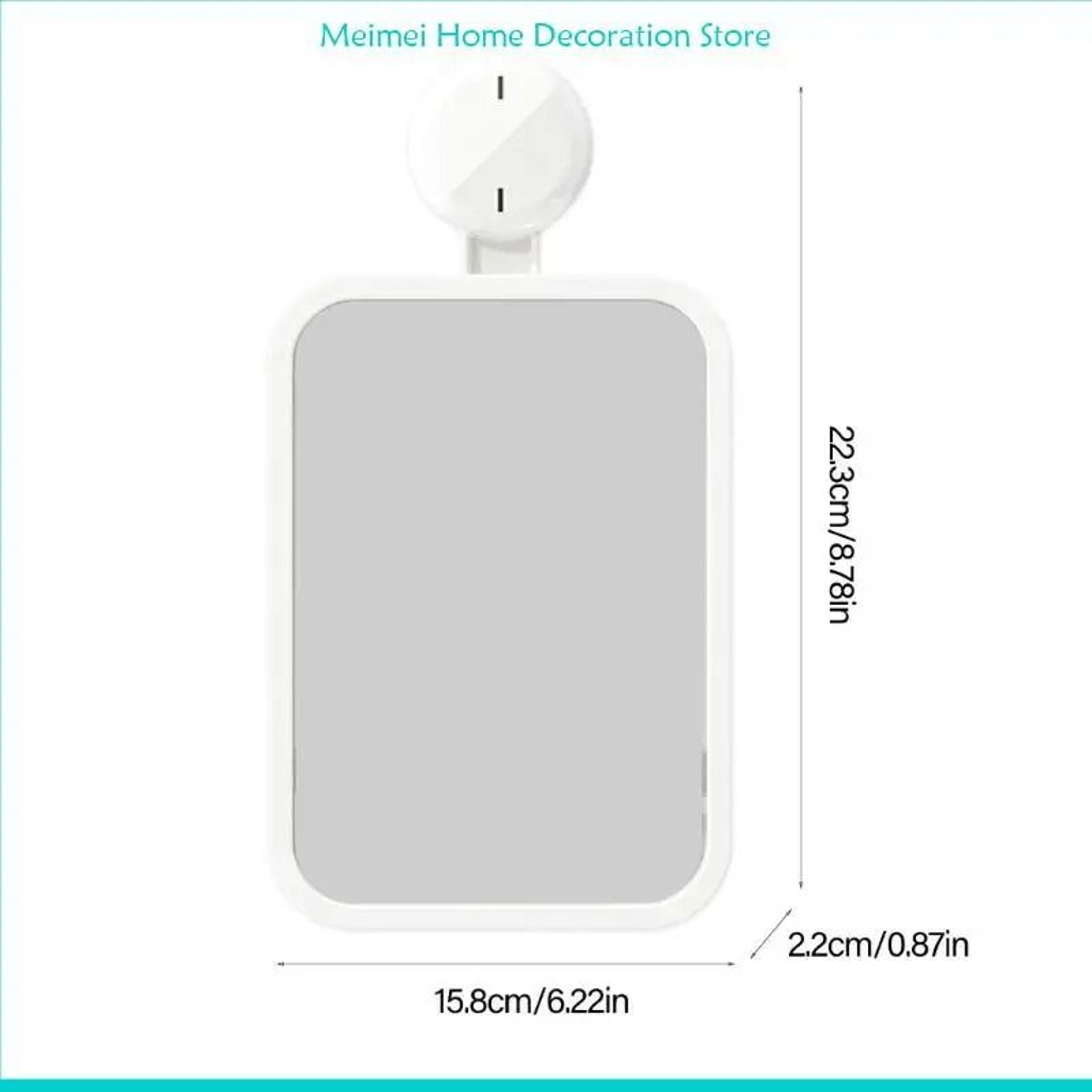 Shatterproof FogResistant InShower Mirror With Suction Cup Mount 6