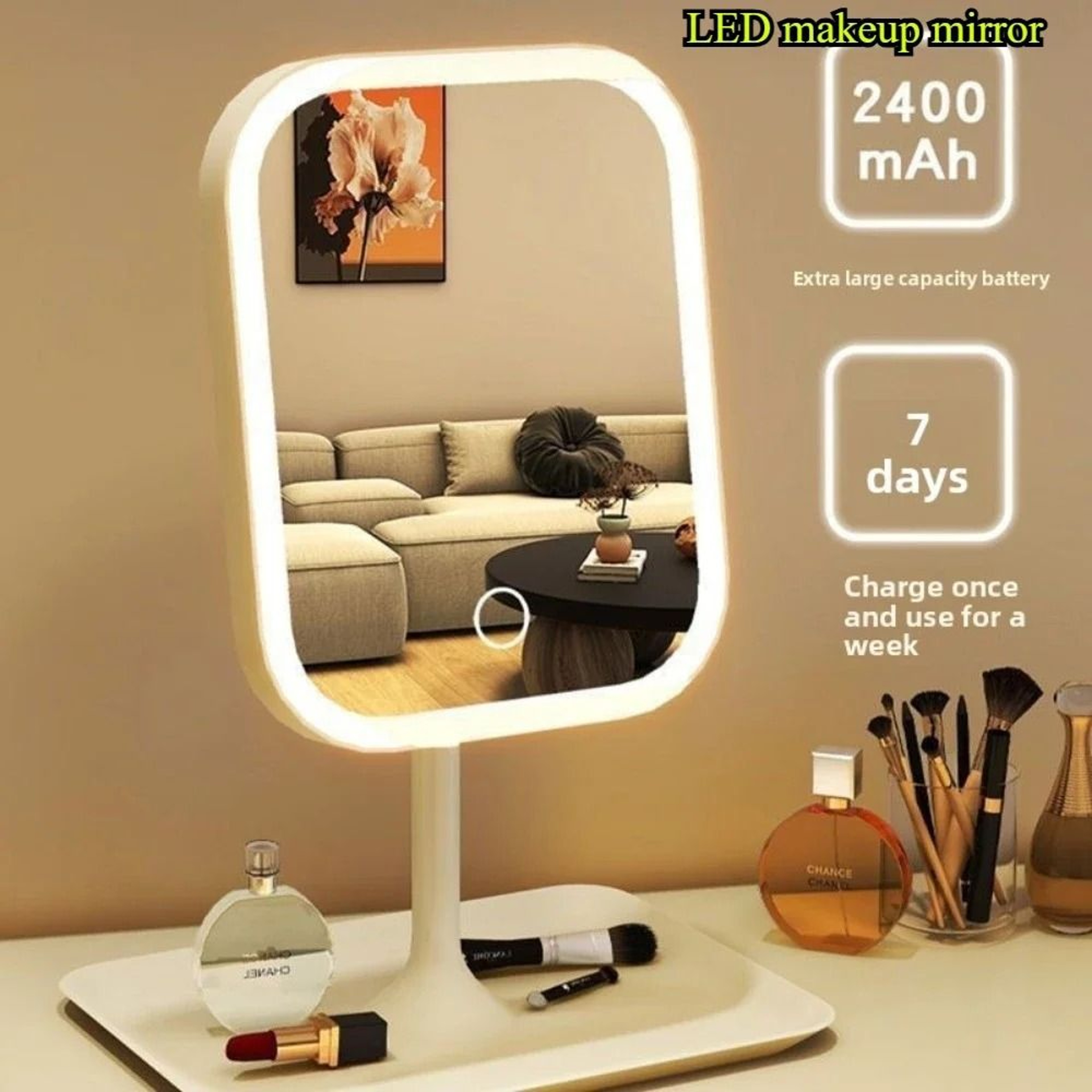 Niche Modern Desktop  Wall DualUse LED Vanity Mirror 0