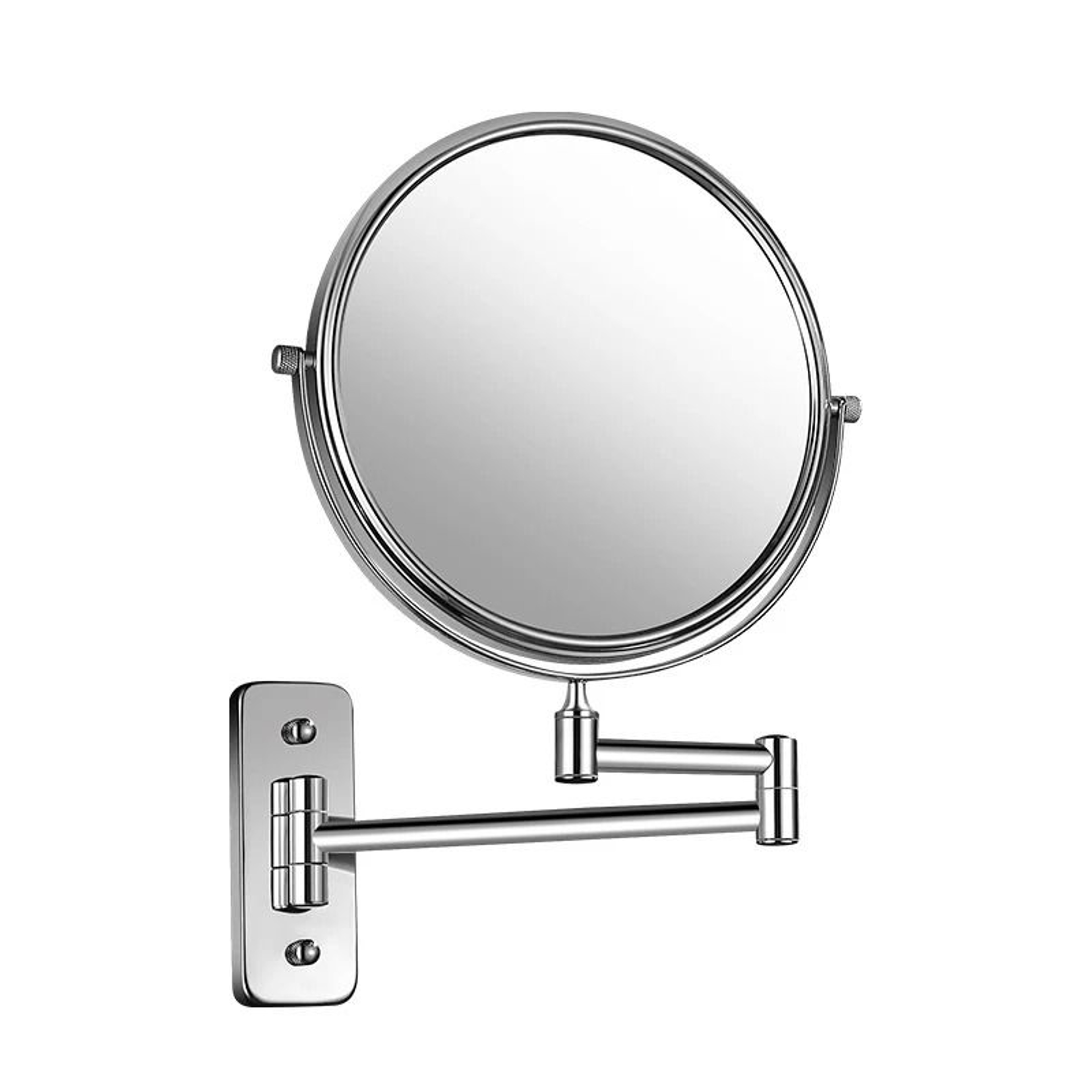 DualSided WallMounted Extendable Vanity Mirror With Magnification 1