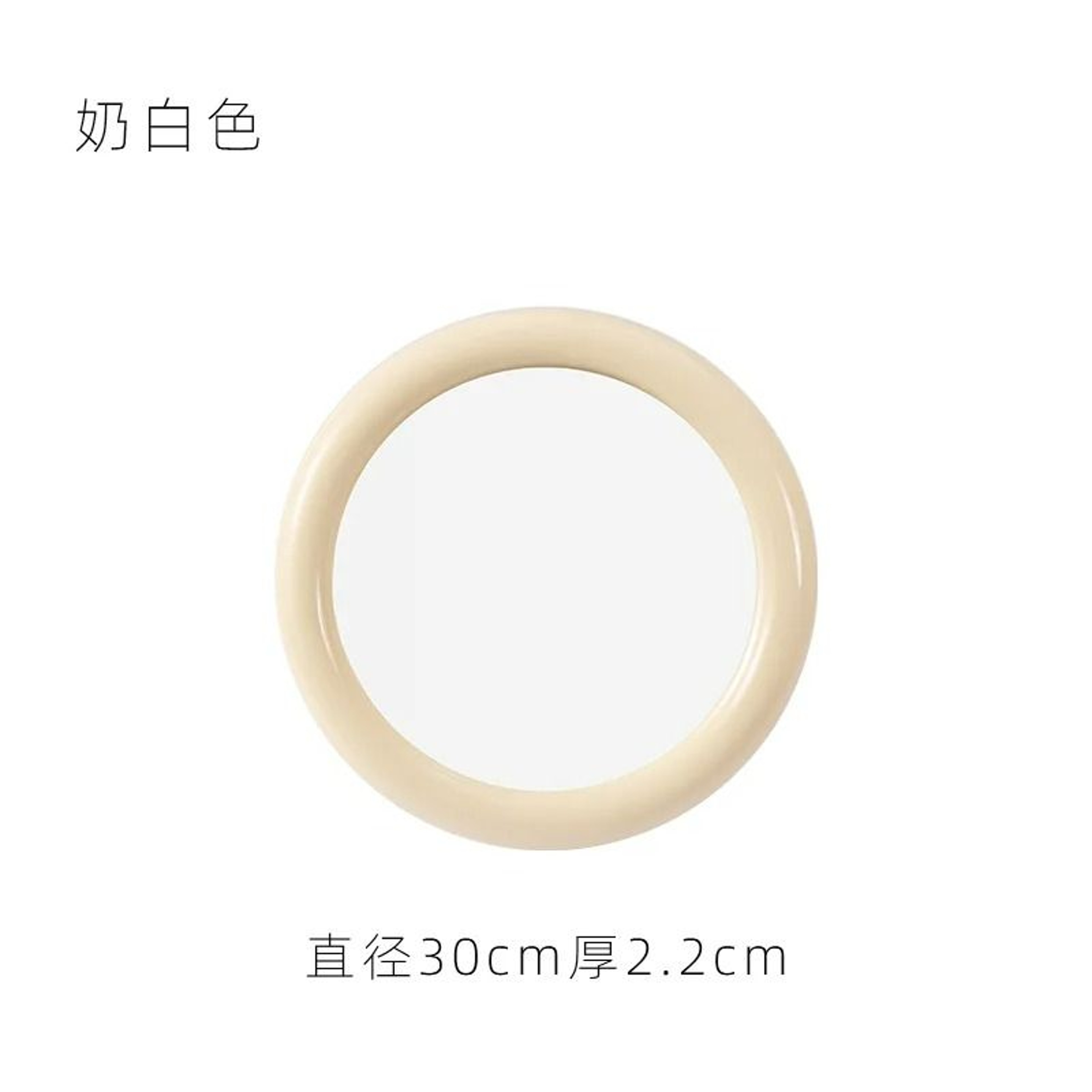 Nordic Round DualUse Glass Wall  Desktop Mirror 11