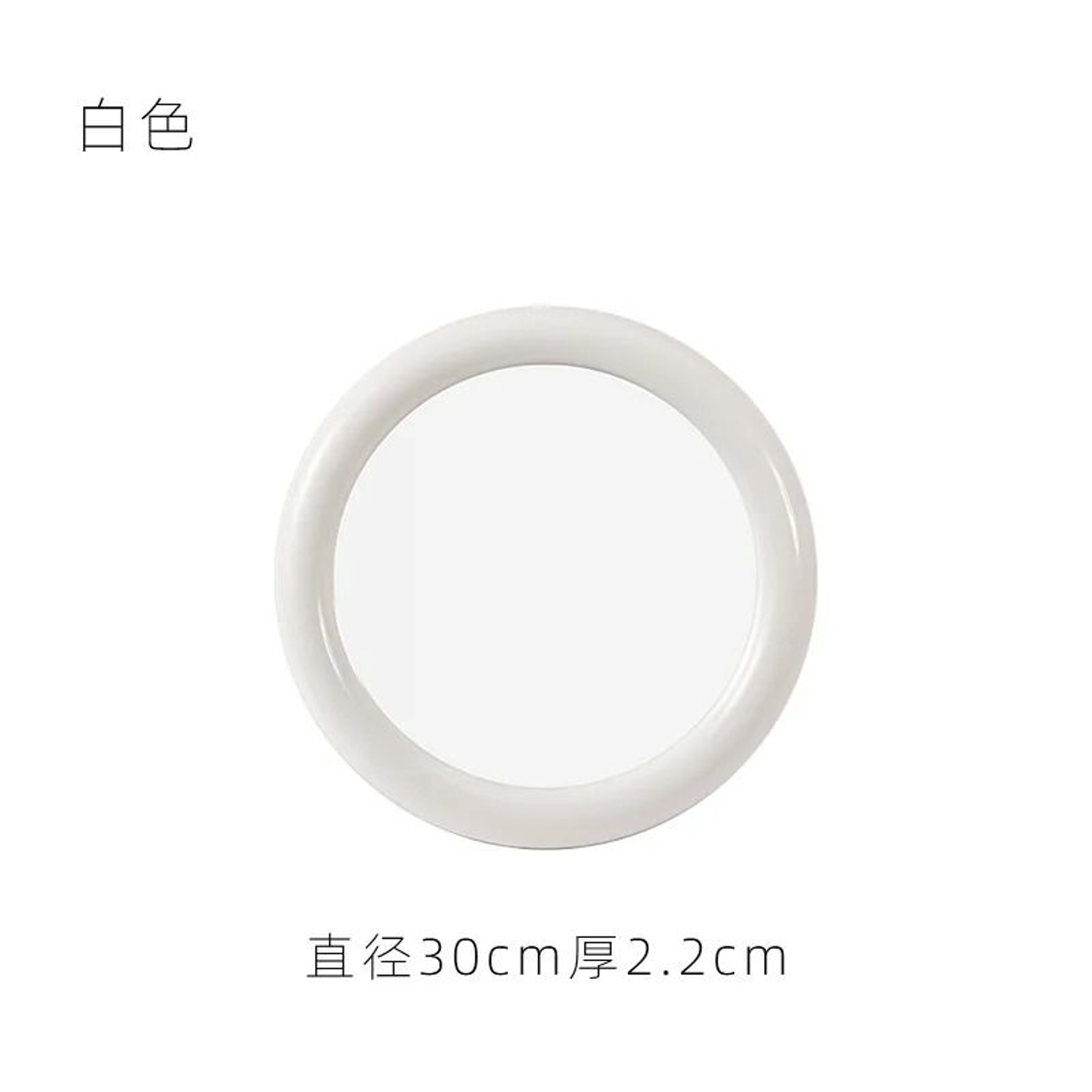 Nordic Round DualUse Glass Wall  Desktop Mirror 8