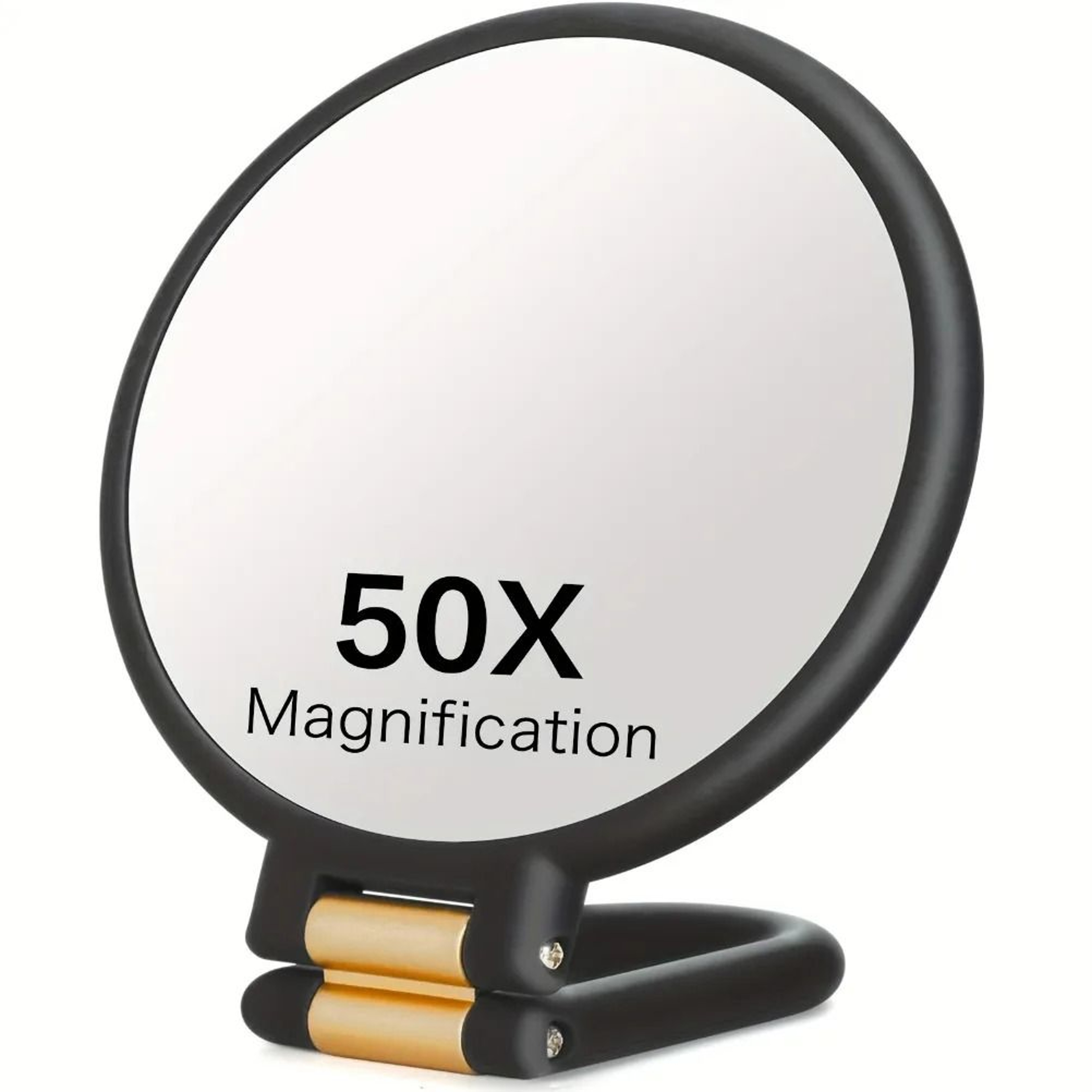 DualSided Handheld  Tabletop Folding Vanity Mirror With Extreme CloseUp Magnification 6
