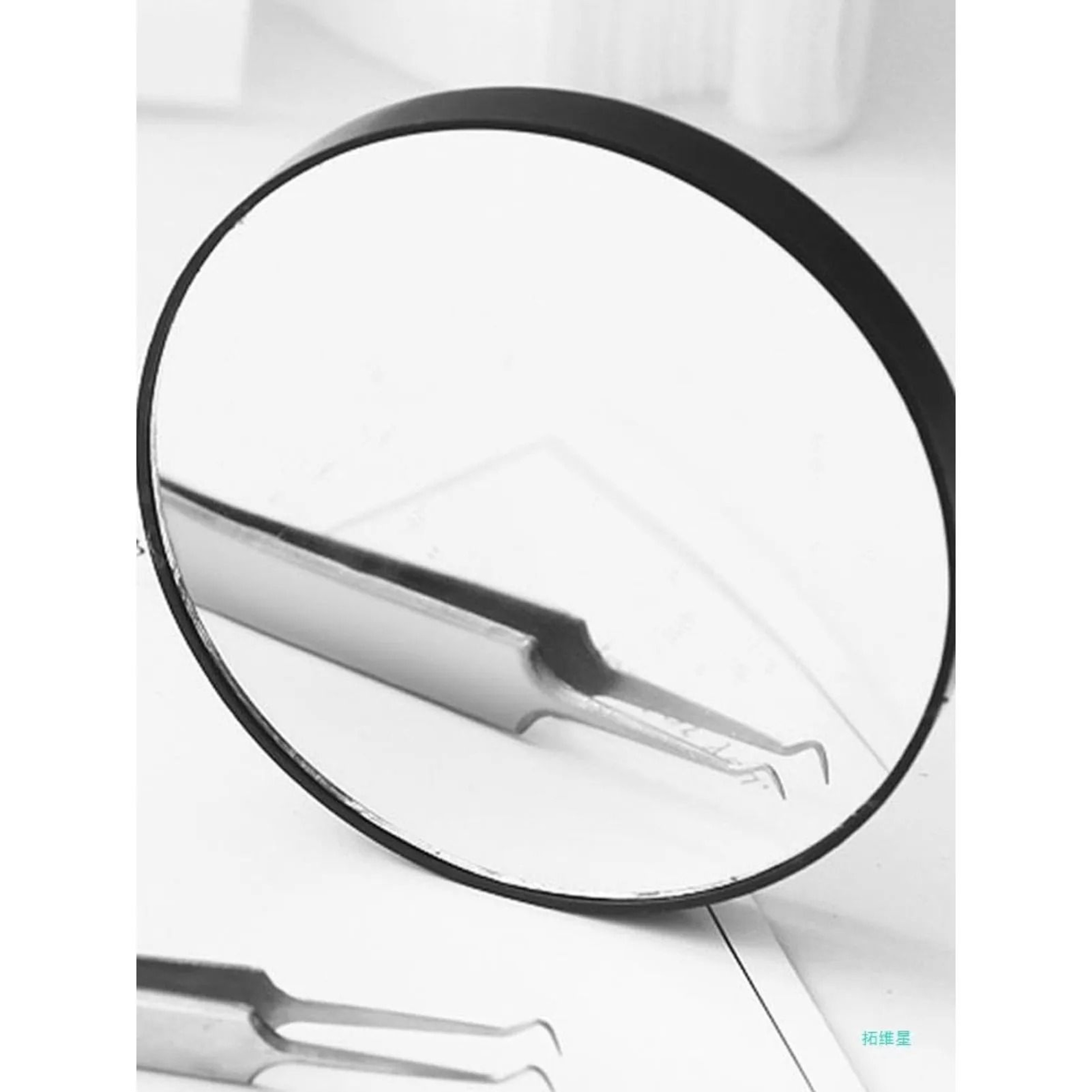 Compact Precision Magnifying Mirror With Suction Cups 2
