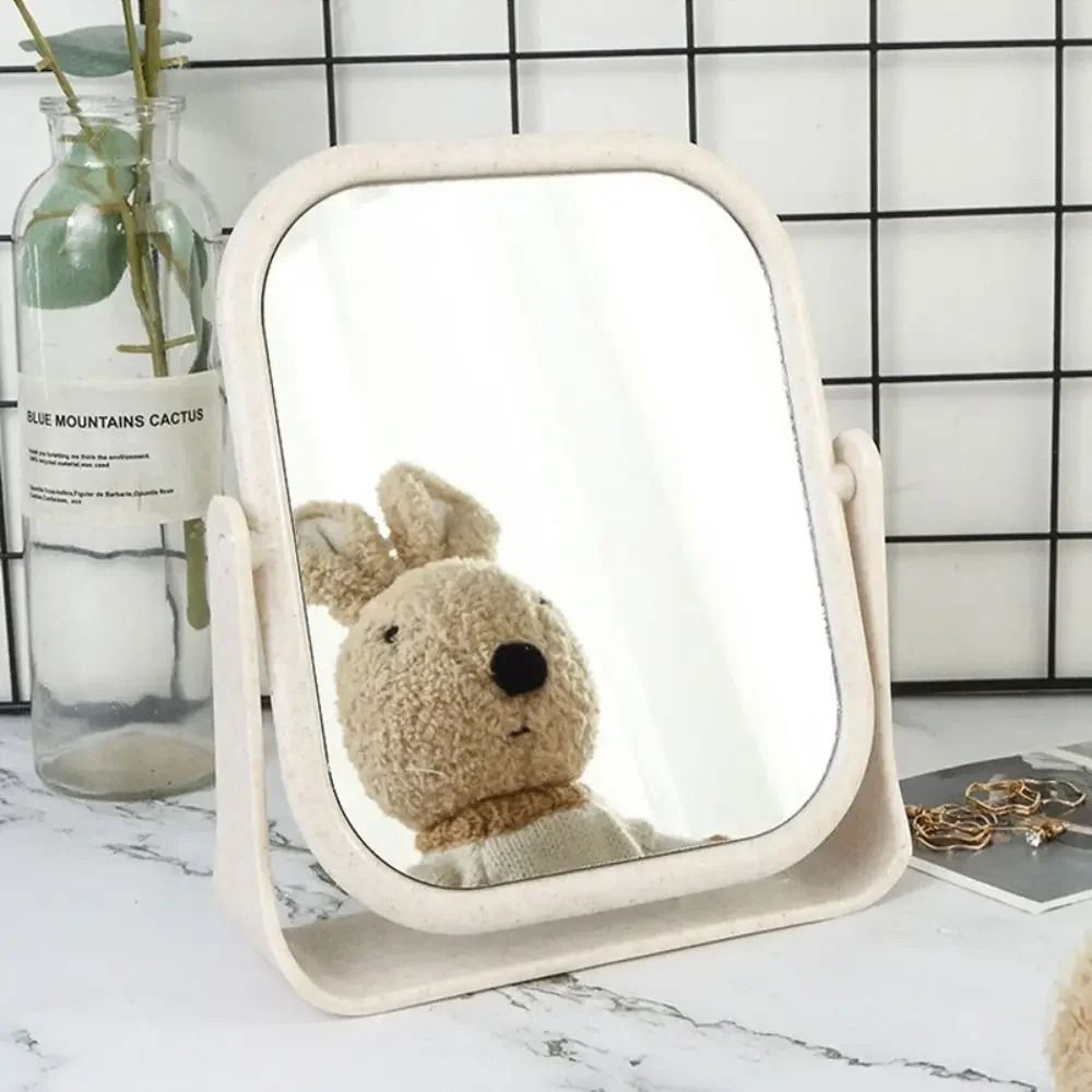 DualSided 360 Rotating Freestanding Desktop Vanity Mirror 6