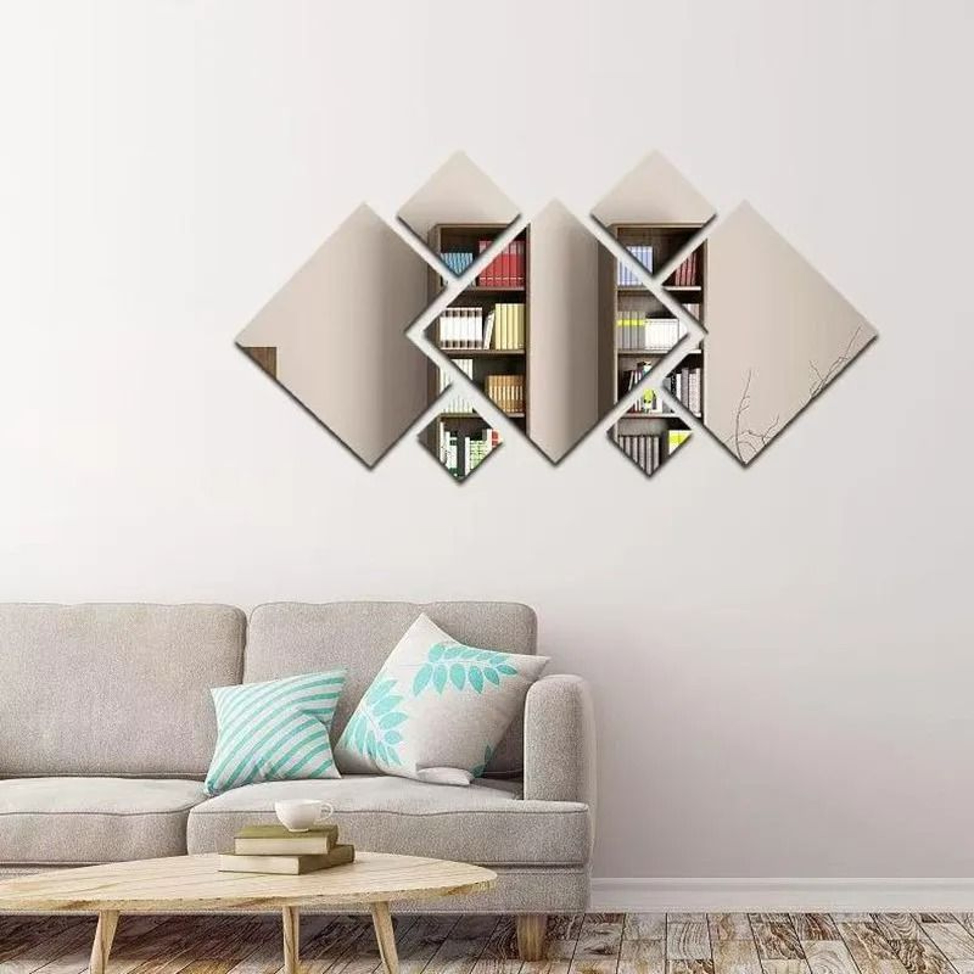 3D Modern Acrylic Mirror Wall Stickers Set 3