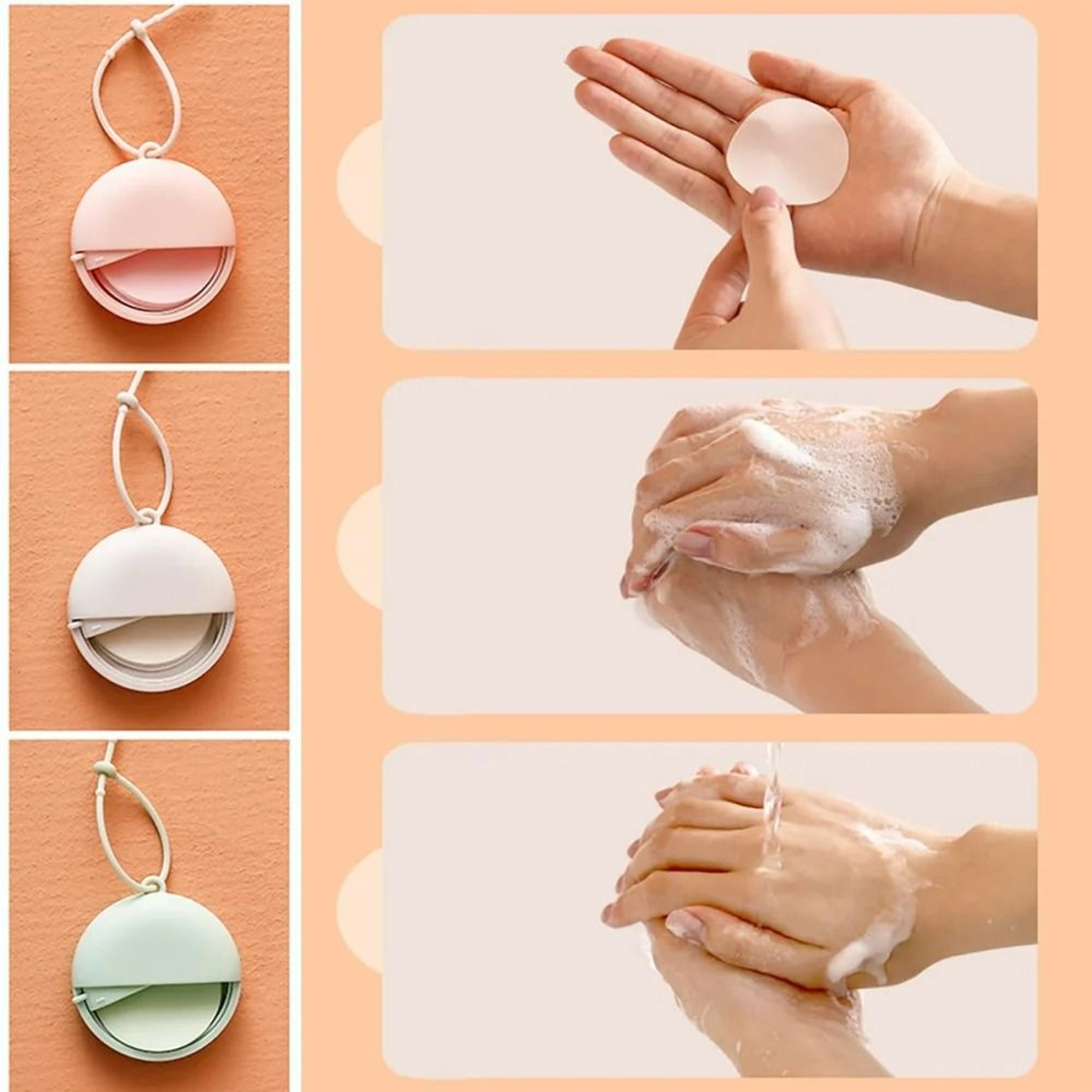 Portable Pocket Paper Soap Sheets In Compact Travel Case  Pack Of 50  6