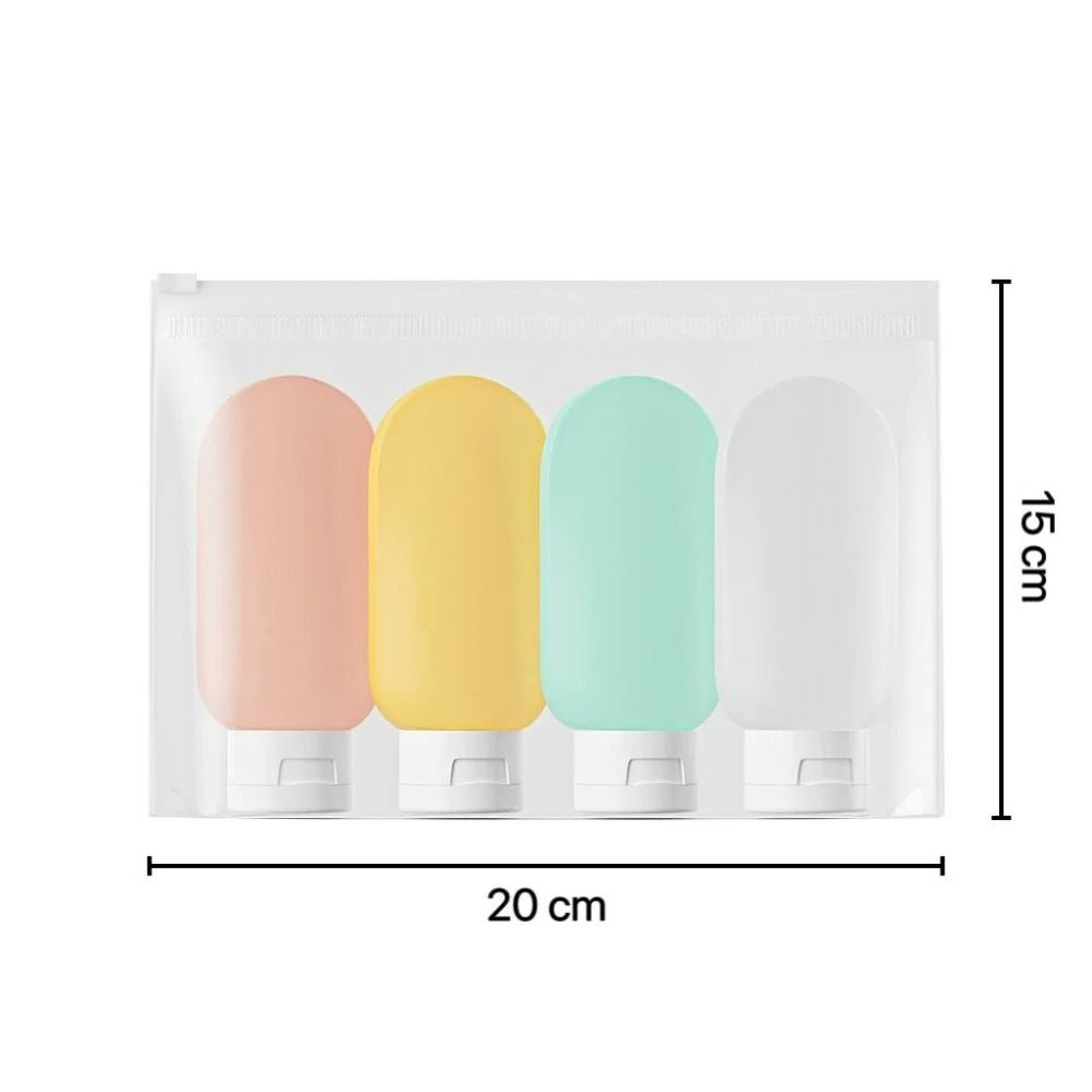 LeakProof Refillable Travel Squeeze Tubes  Pack Of 4  5