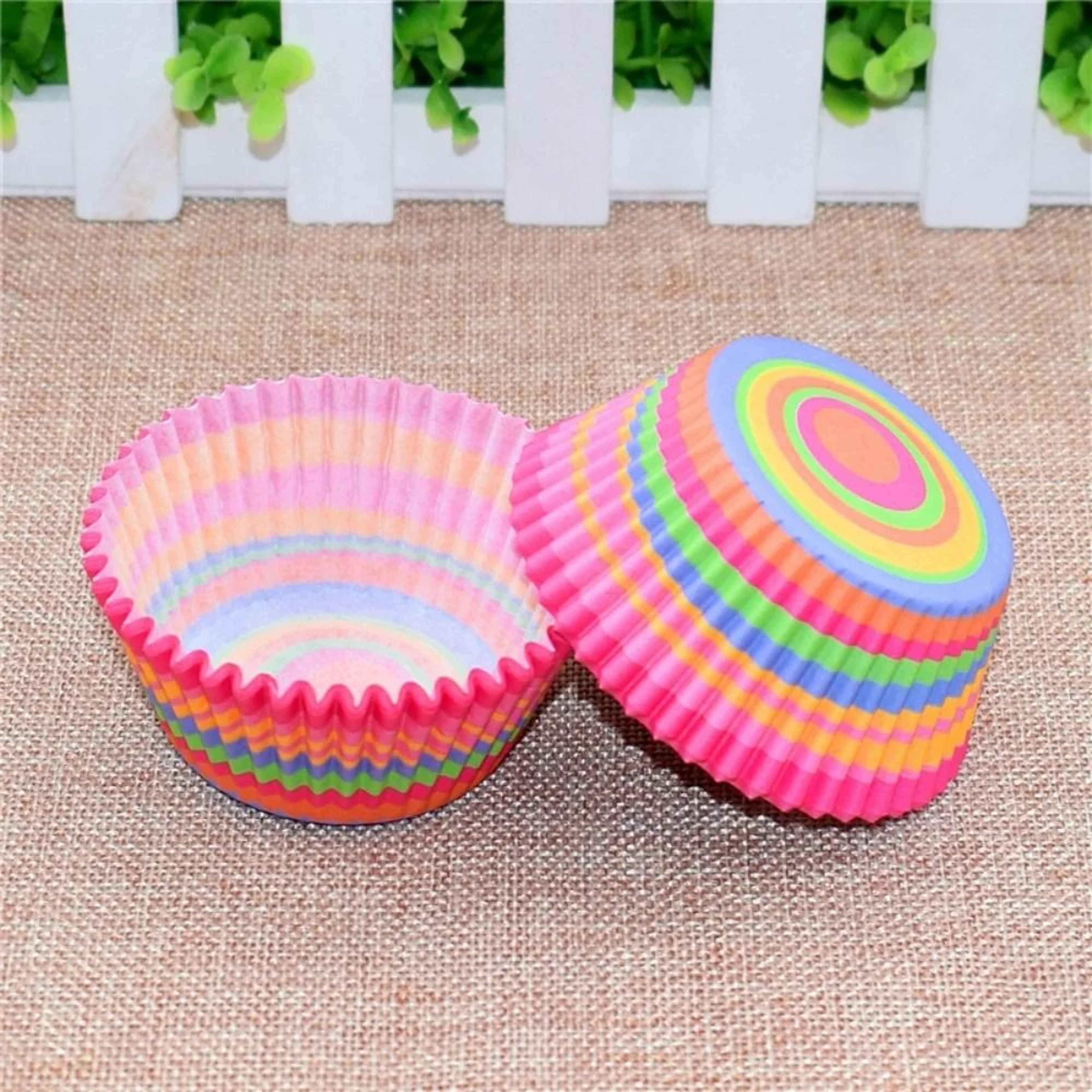 Disposable Greaseproof Paper Cupcake  Muffin Liners  Pack Of 100  8