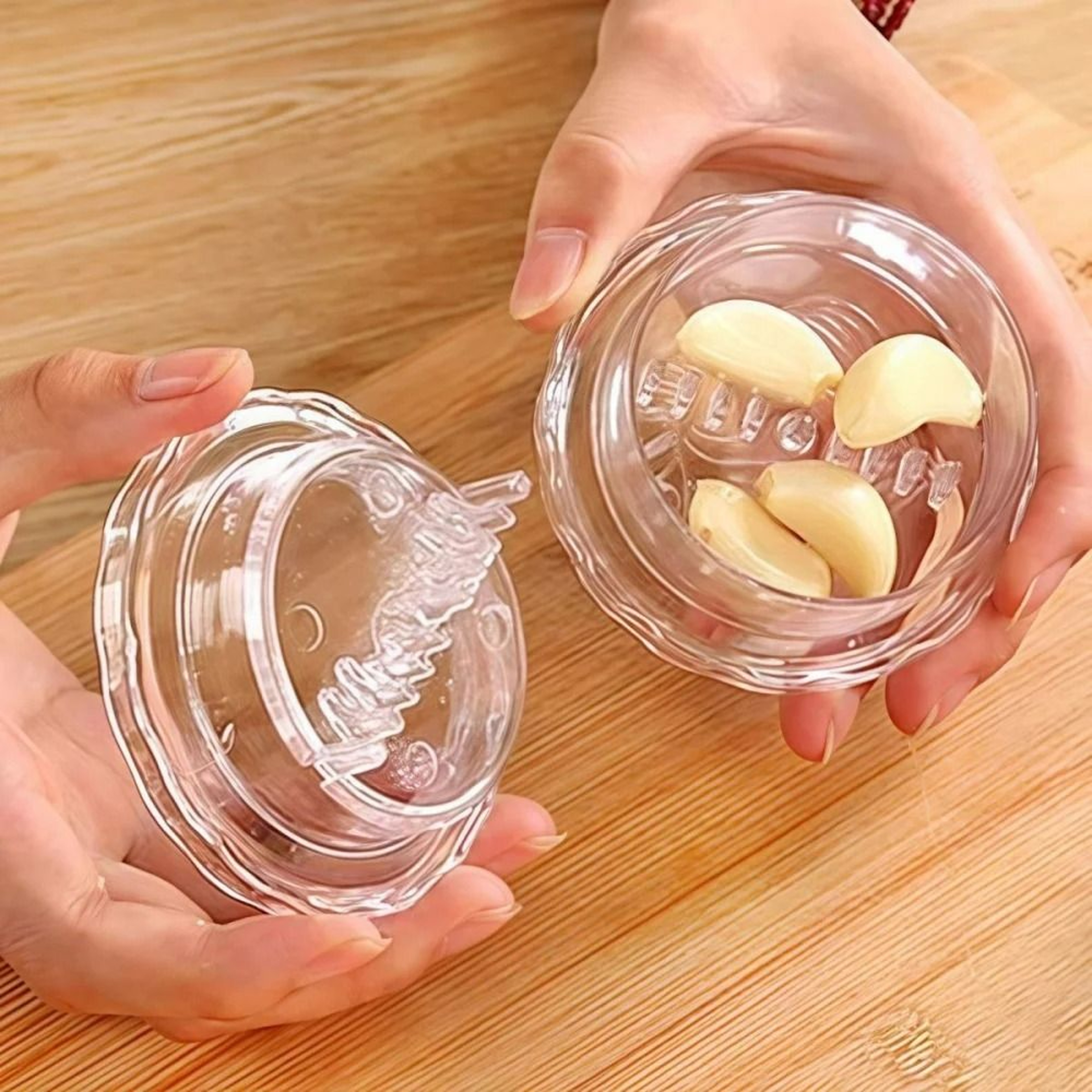 Mini Garlic Press  Grinder Box Container 7