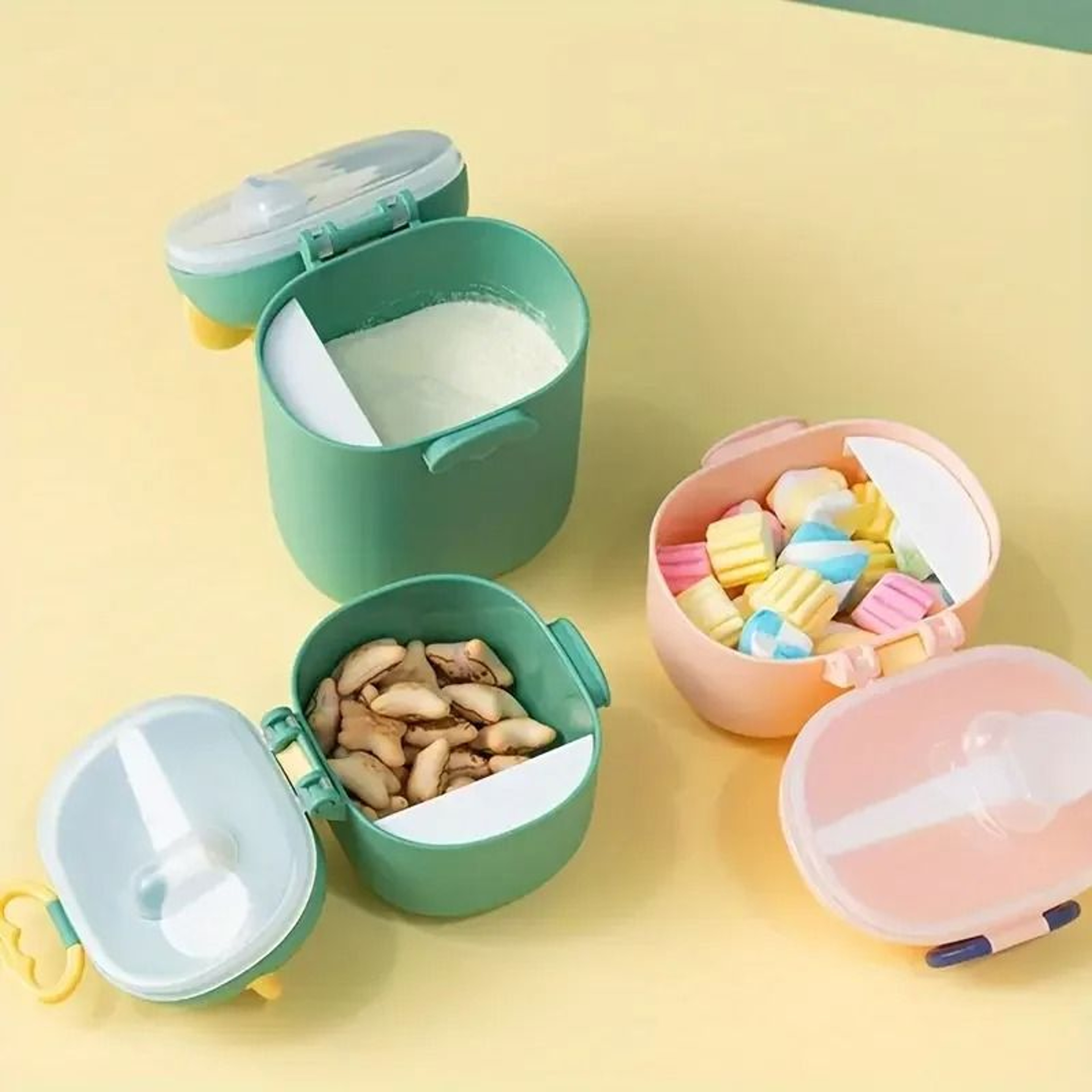 Dinosaur Portable Infant Formula  Snack Container With Scoop 6