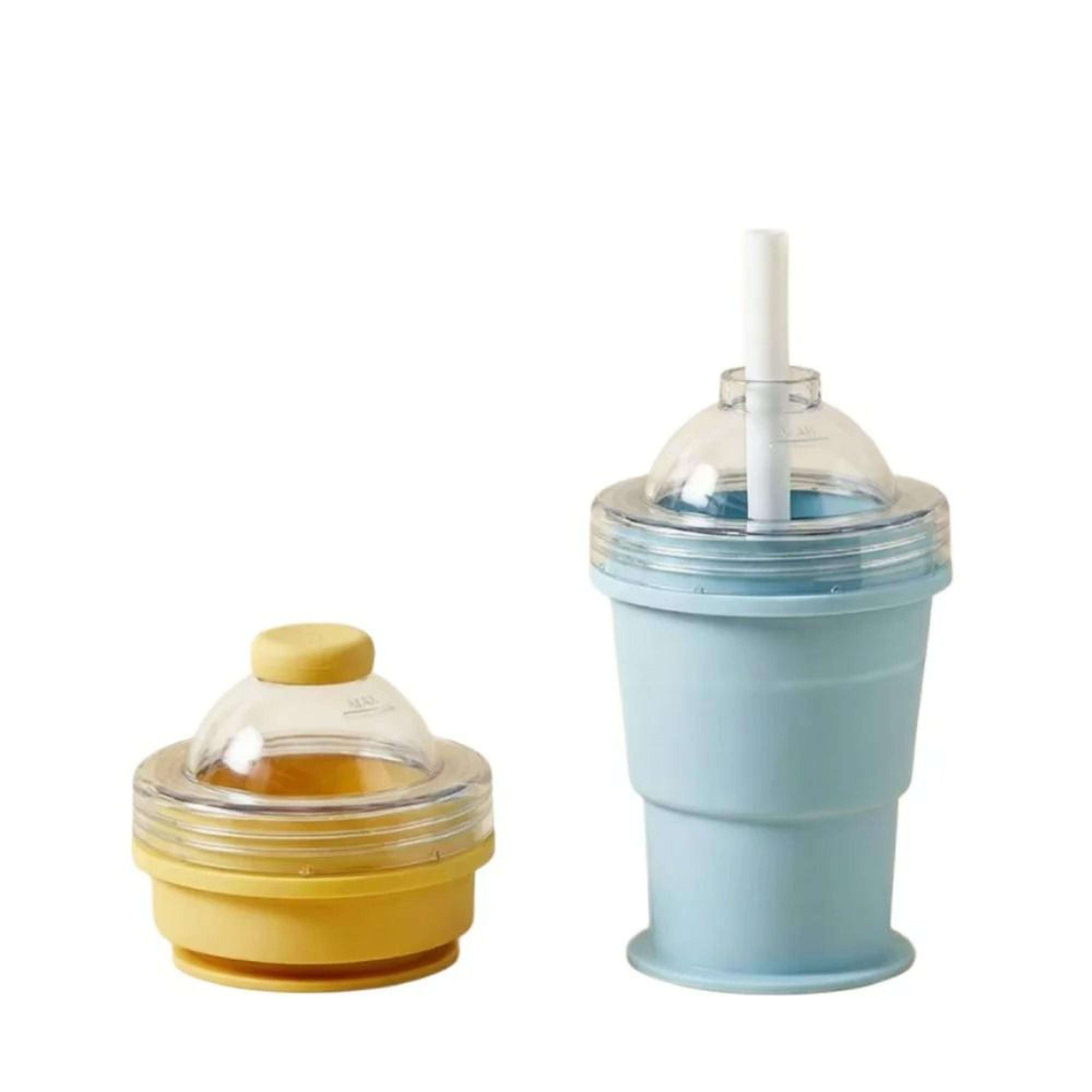 2in1 Foldable Silicone Travel Cup  Ice Ball Maker 1