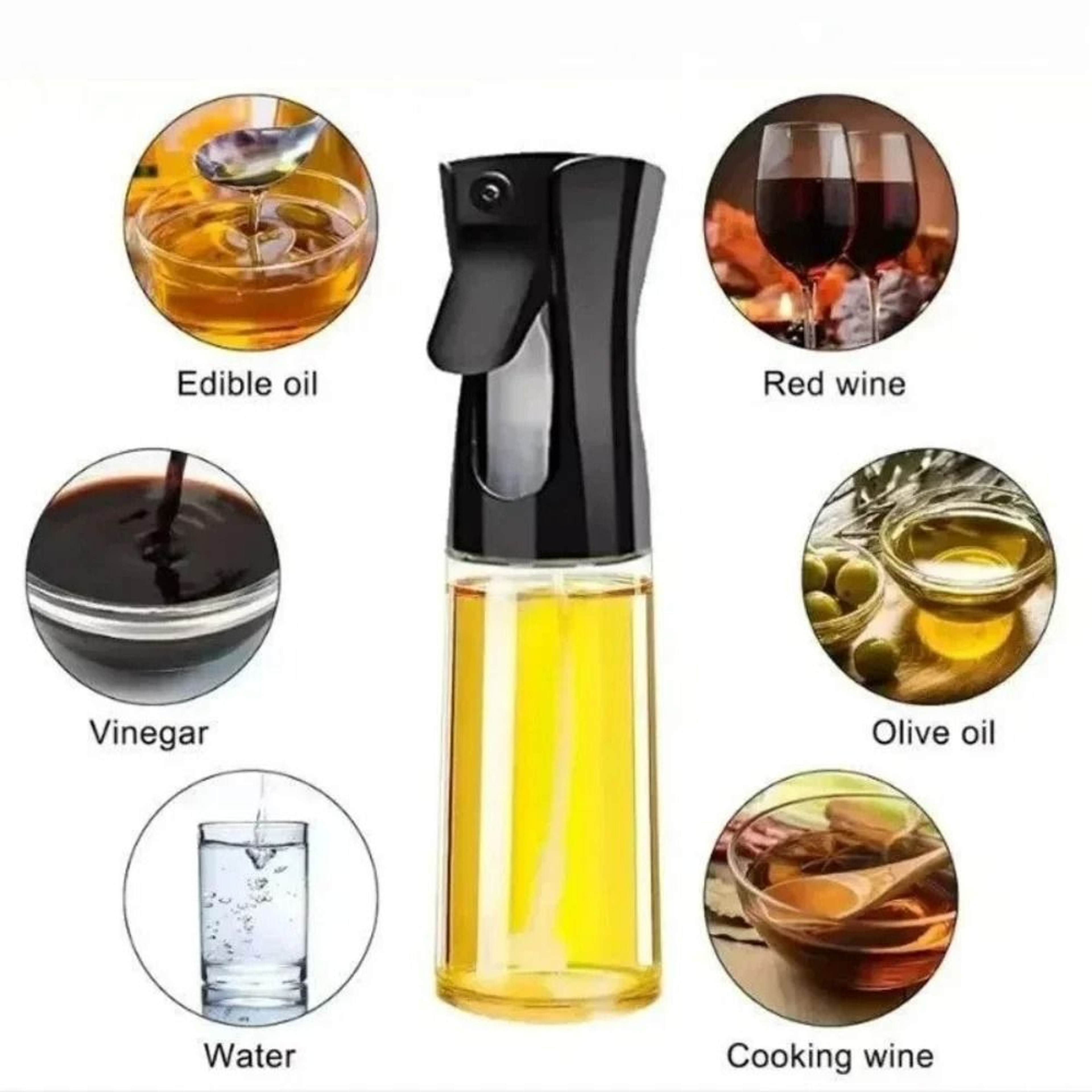 Fine Mist Cooking Oil  Vinegar Sprayer Mister Bottle 4