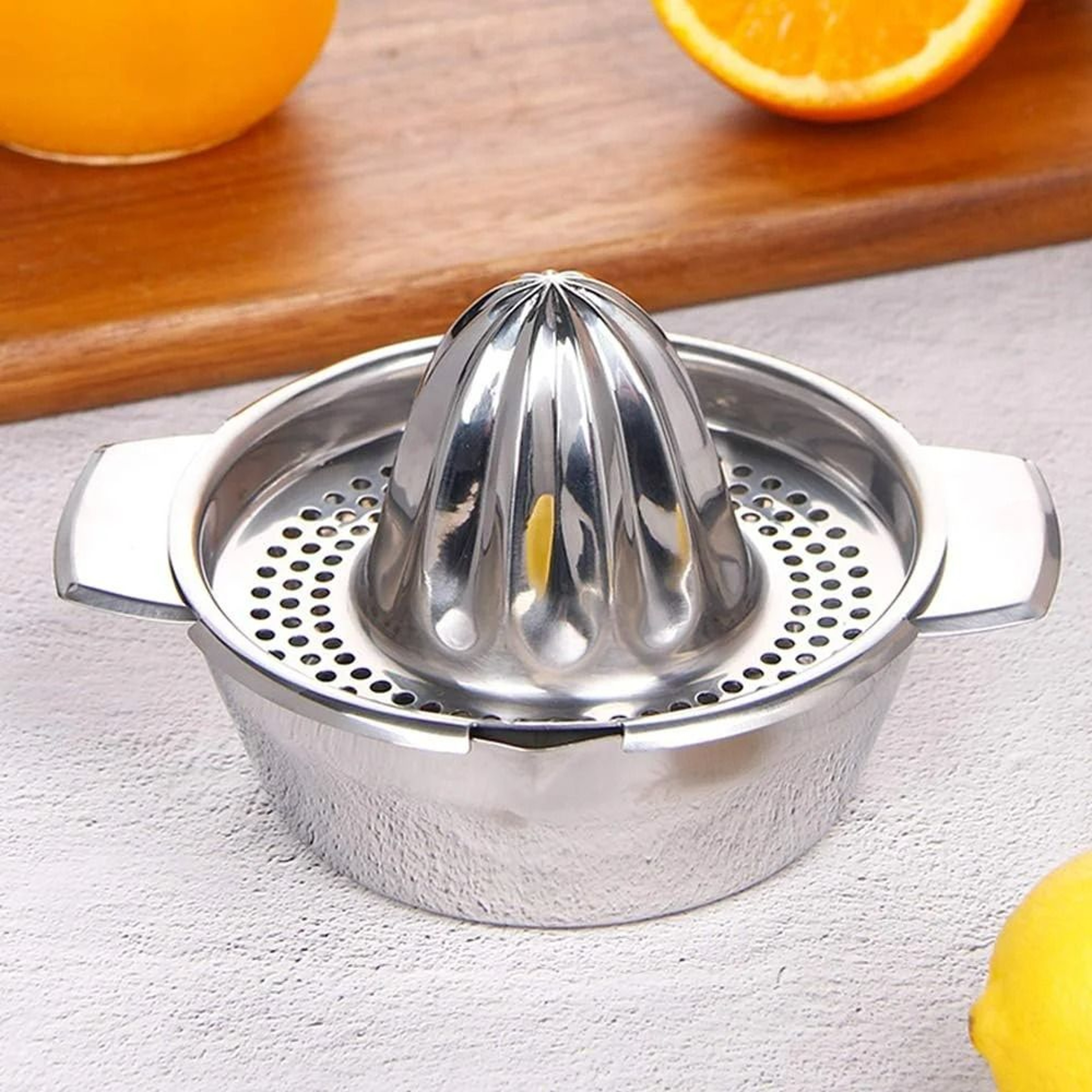 Mini Stainless Steel Manual Citrus Squeezer  Juicer 7
