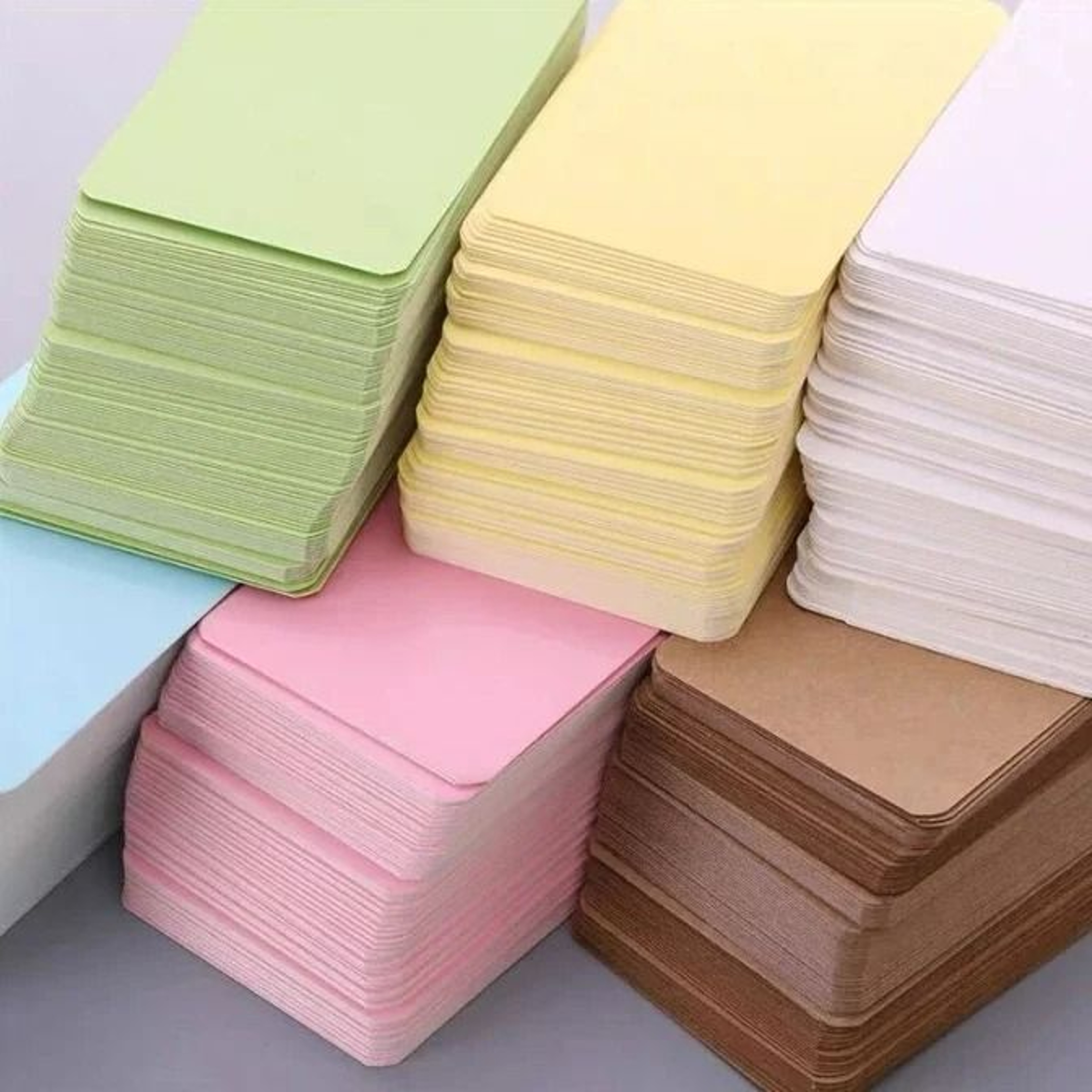 100Piece Blank Kraft Paper Cards Set 2