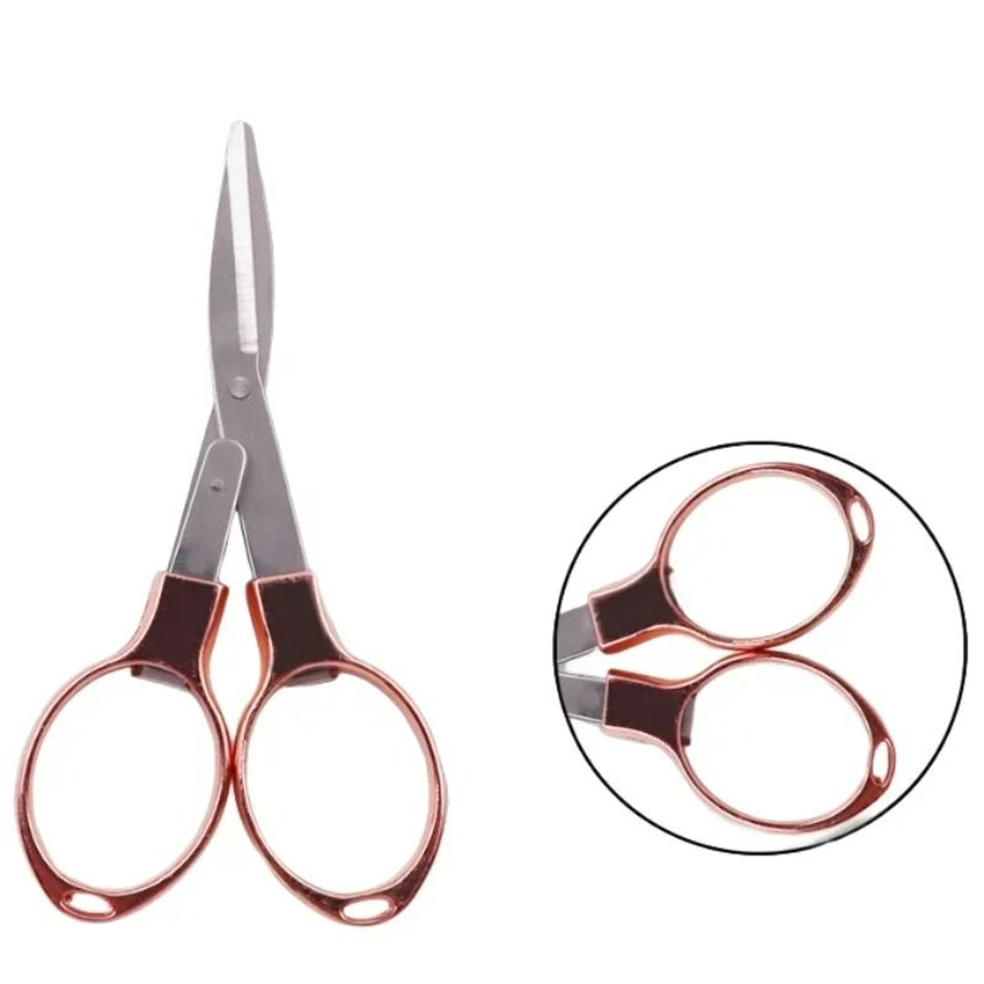 GlassesShape Portable Folding Mini Scissors 4