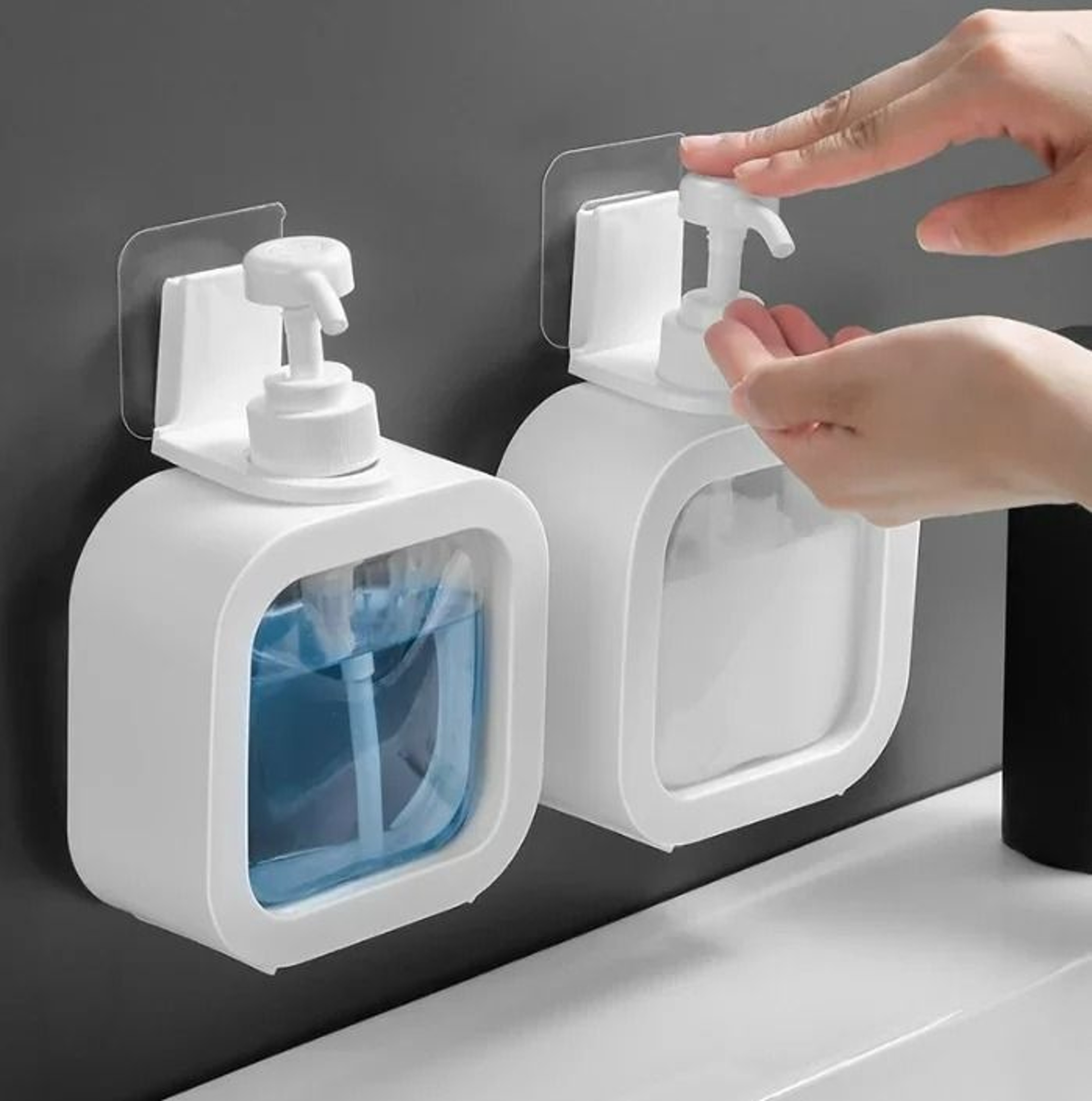 Refillable Plastic Soap  Lotion Pump Bottle Dispenser 3