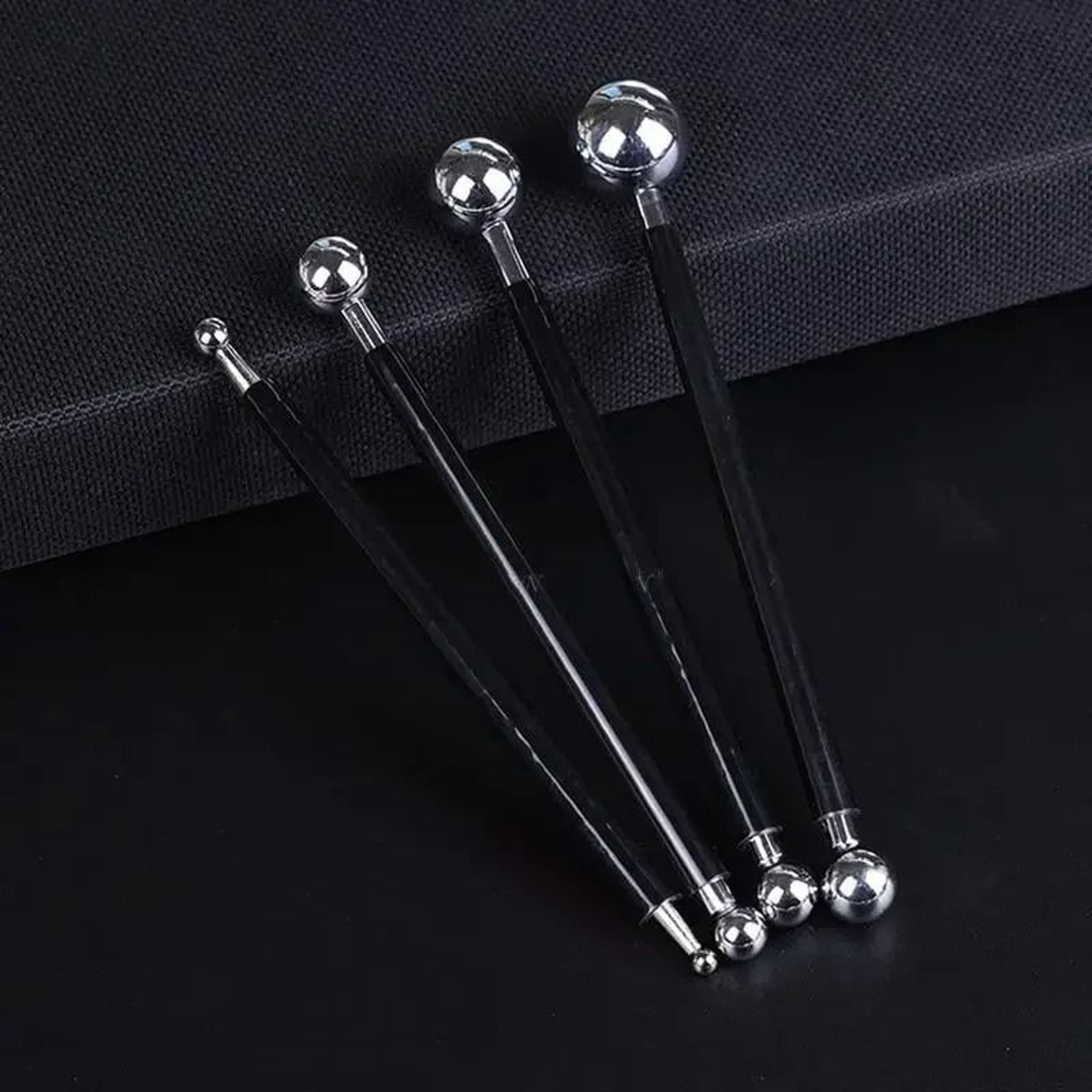 4Piece Stainless Steel DoubleEnded Clay Ball Stylus Tools 12