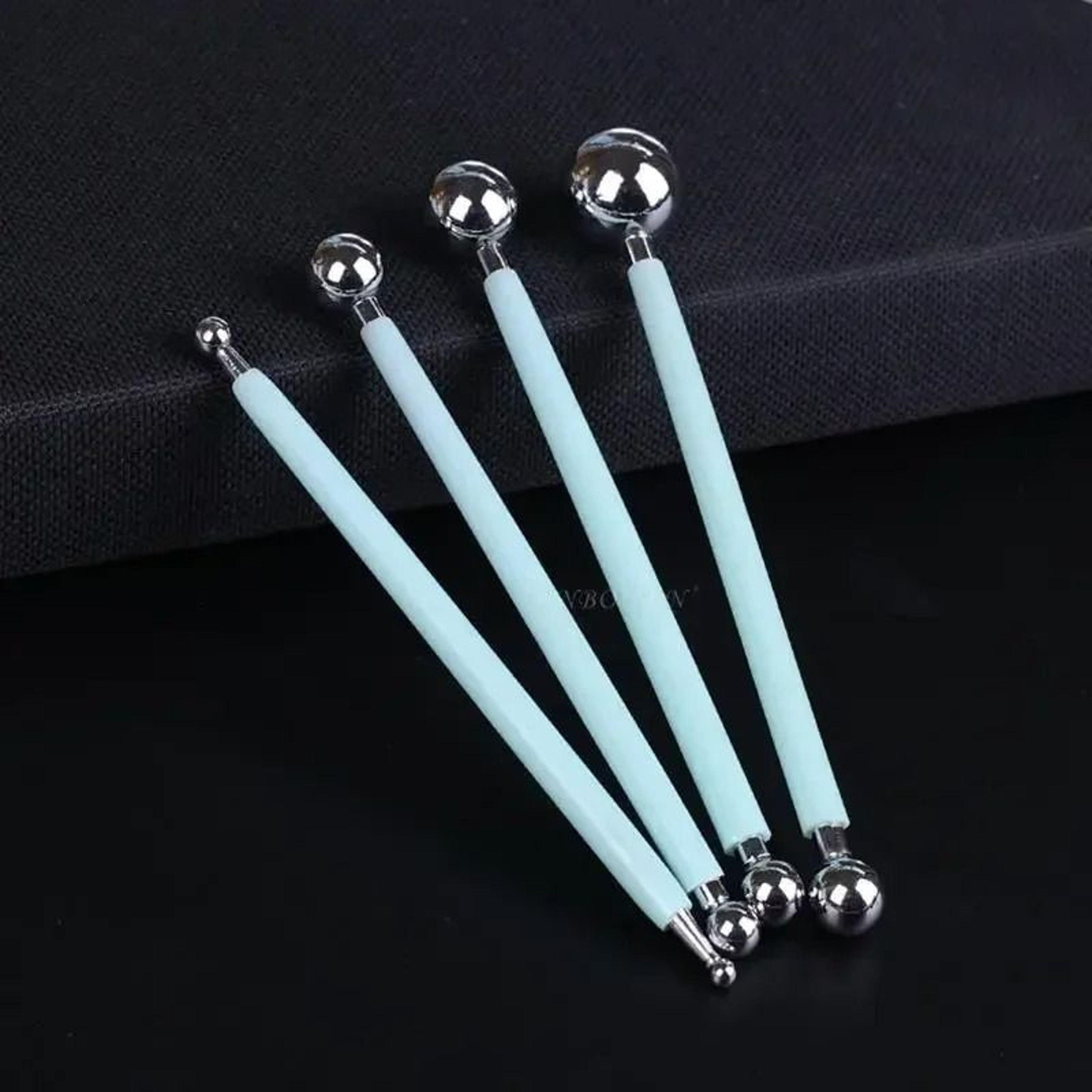 4Piece Stainless Steel DoubleEnded Clay Ball Stylus Tools 9