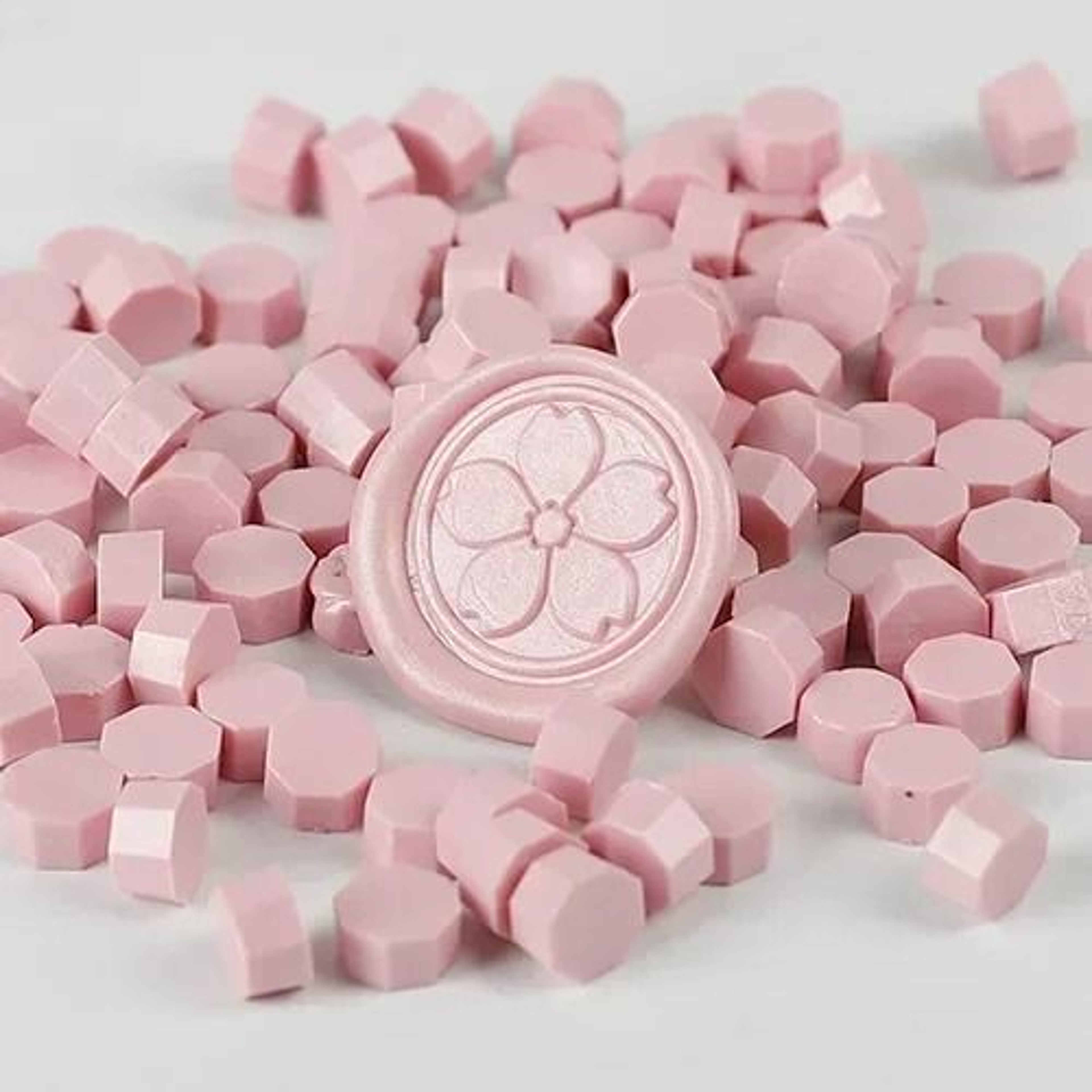 100 Piece Retro Sealing Wax Beads Octagon Stamp Wax For Vintage Invitations 3