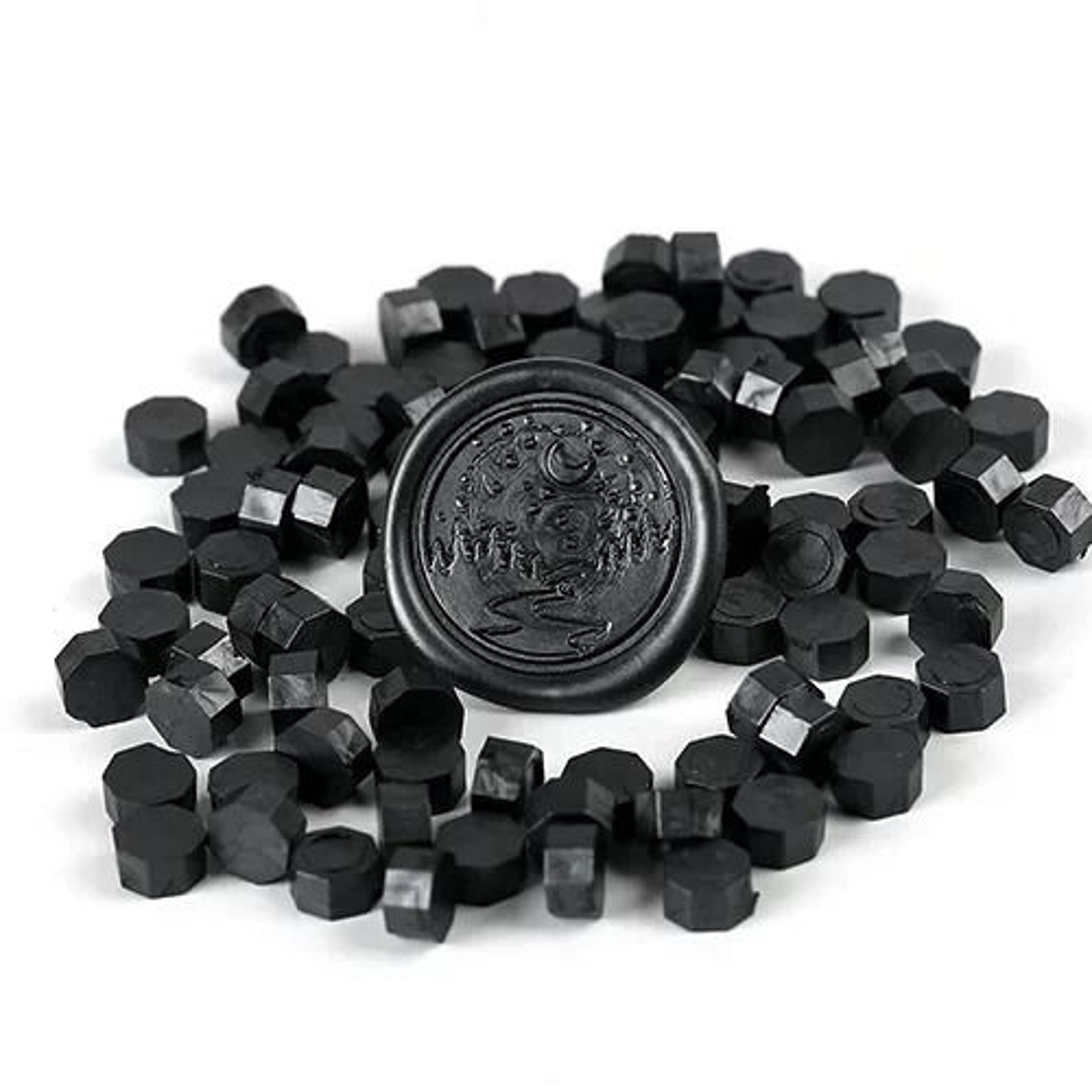 100 Piece Retro Sealing Wax Beads Octagon Stamp Wax For Vintage Invitations 15