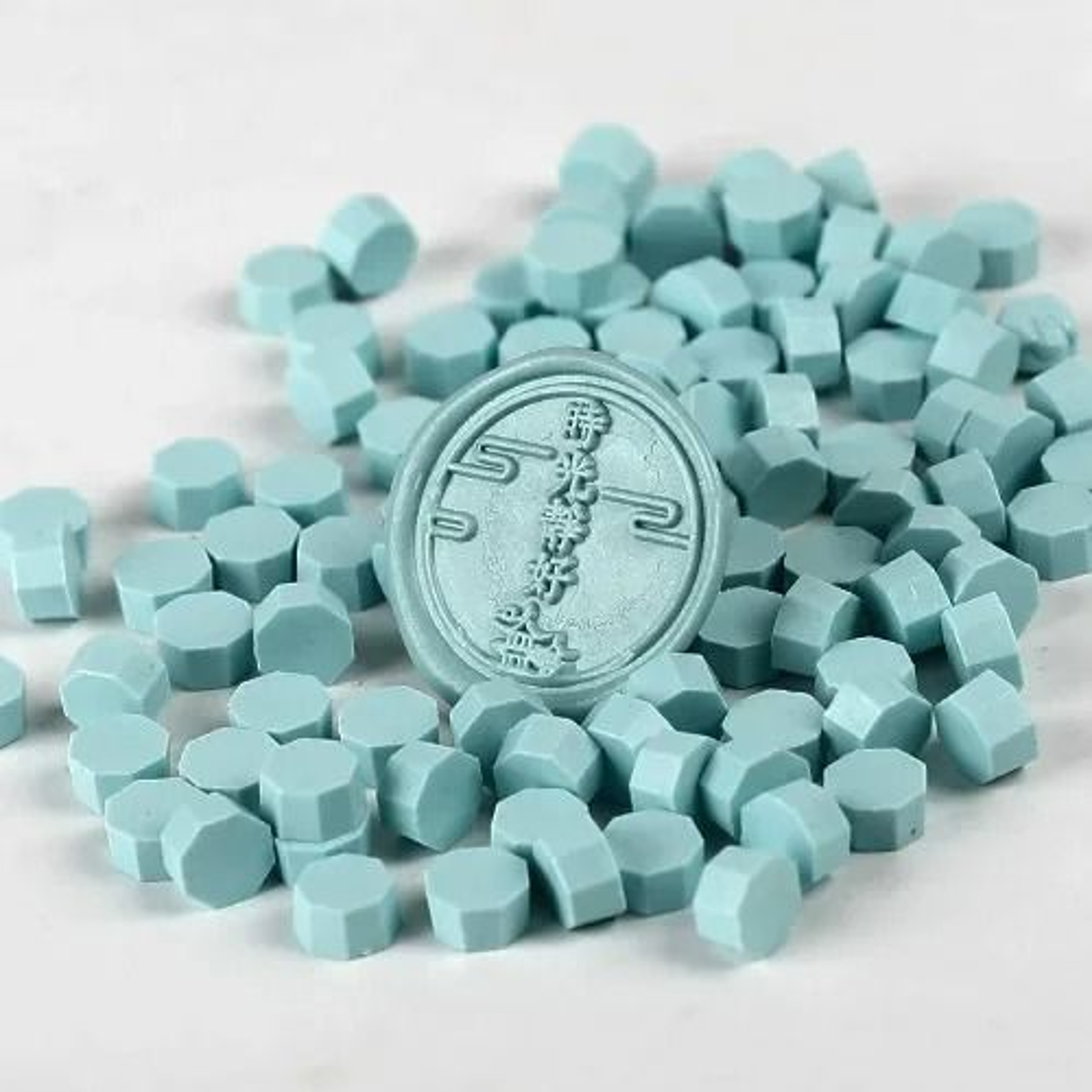 100 Piece Retro Sealing Wax Beads Octagon Stamp Wax For Vintage Invitations 19