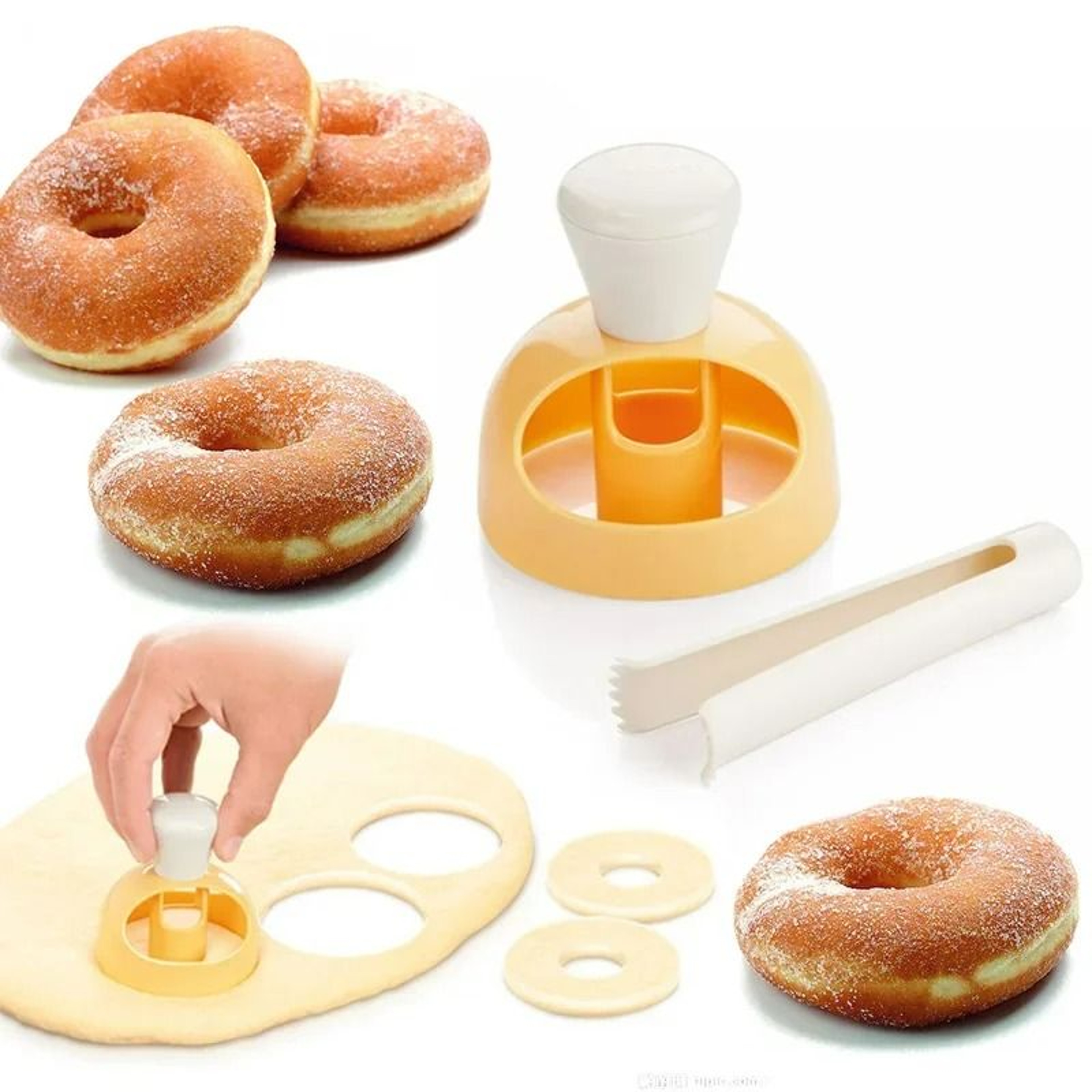 Manual Plastic Donut Maker Dispenser DIY Doughnut Batter Mold Press 5