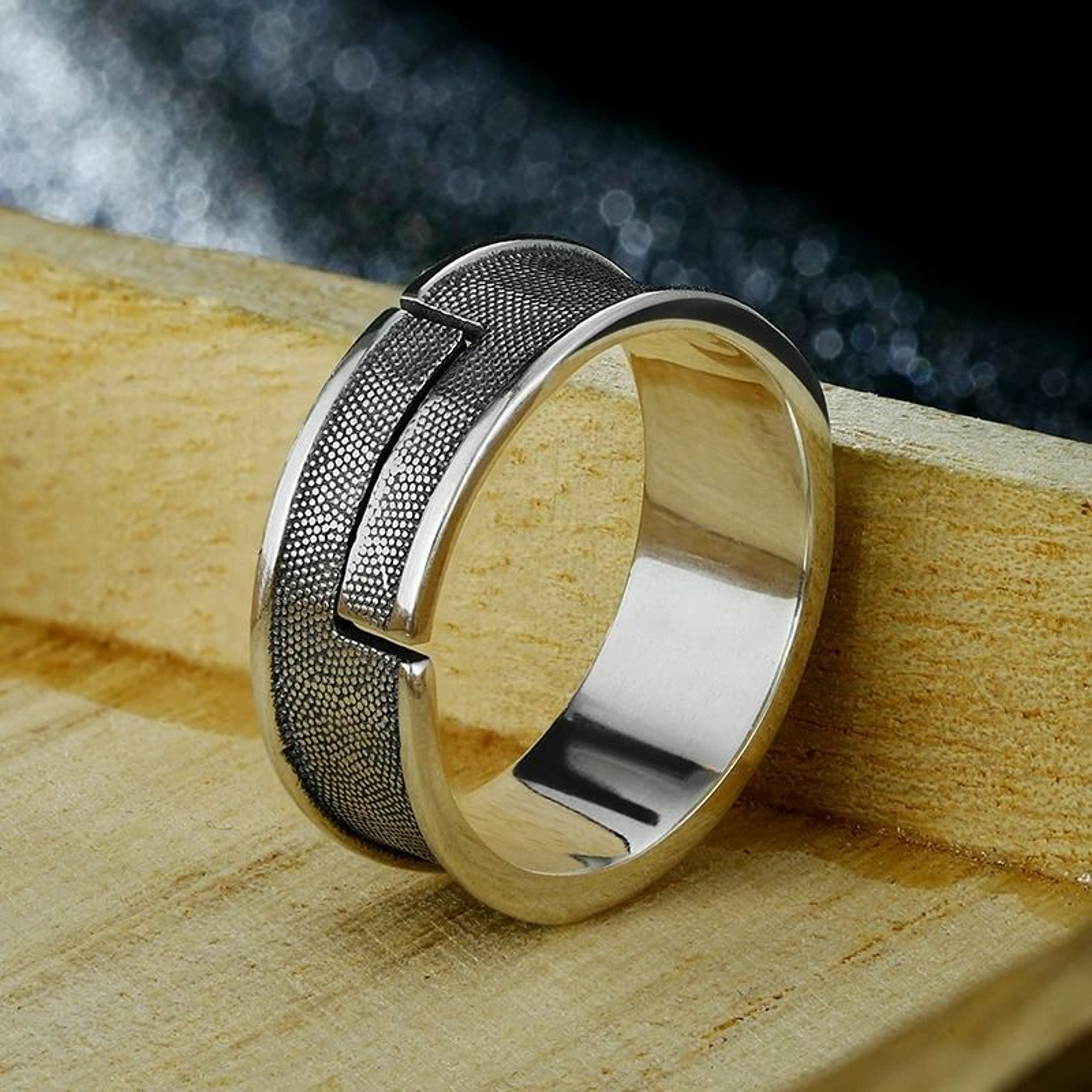 Retro Time Space Ring Gothic Adjustable Open Metal Ring Anime Jewelry Gift 5
