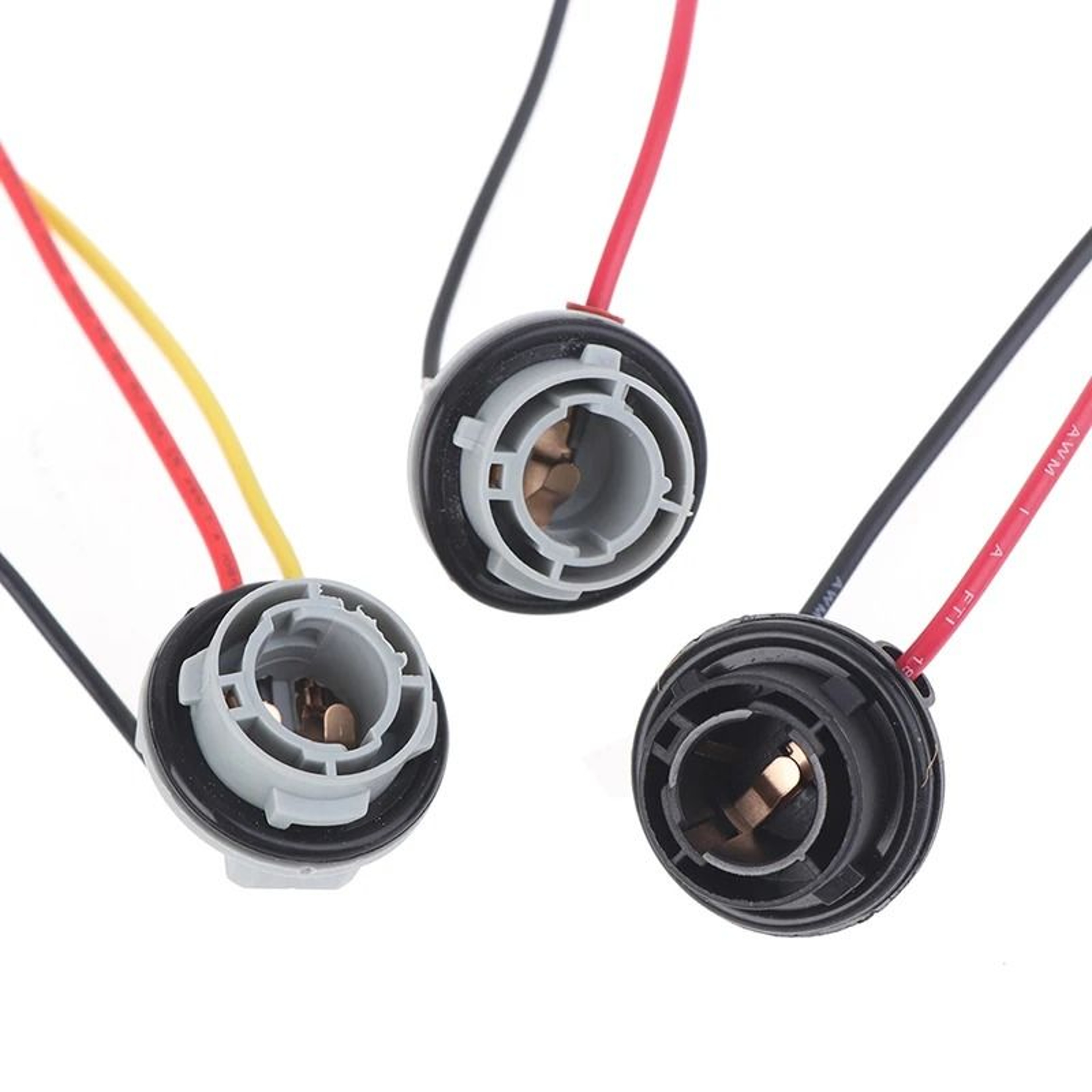 2 Piece 1156 1157 BAY15D Bulb Socket Adapter Harness Connector For Car Brake Lights 6