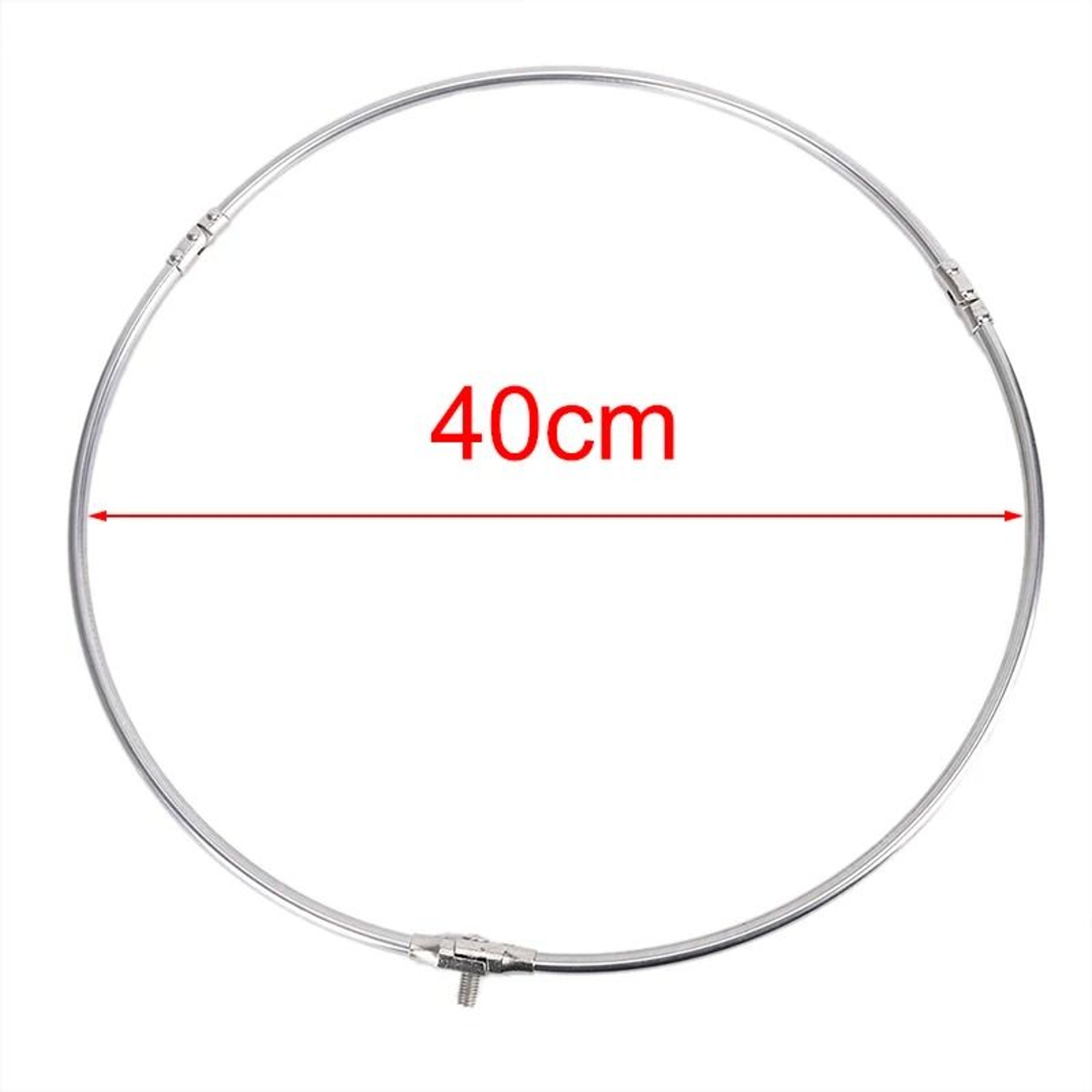 Stainless Steel Folding Fishing Net Frame Round Landing Dip Net Head 6