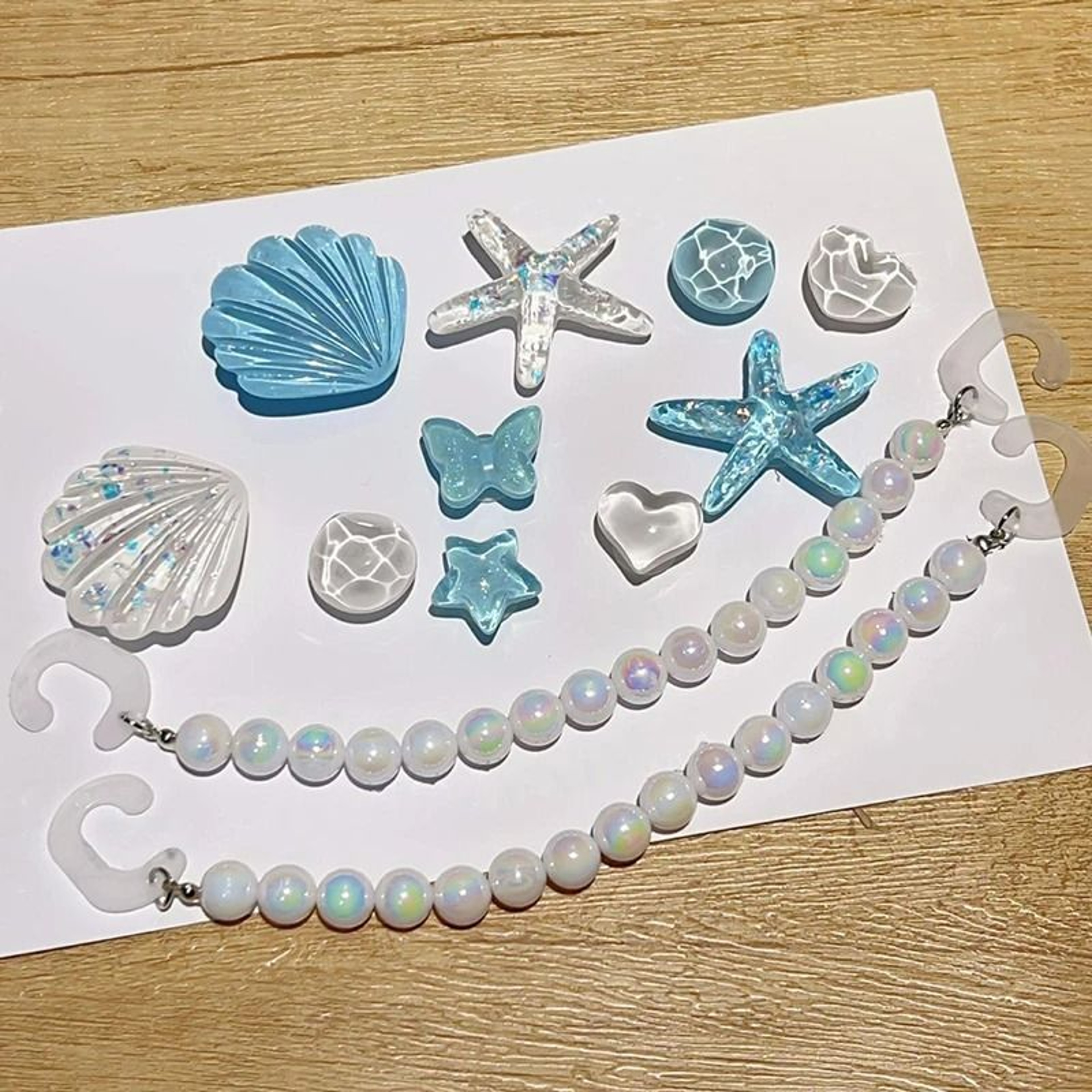 DIY Starfish And Shell Resin Shoe Charms Set For Clogs And Garden Sandals 4