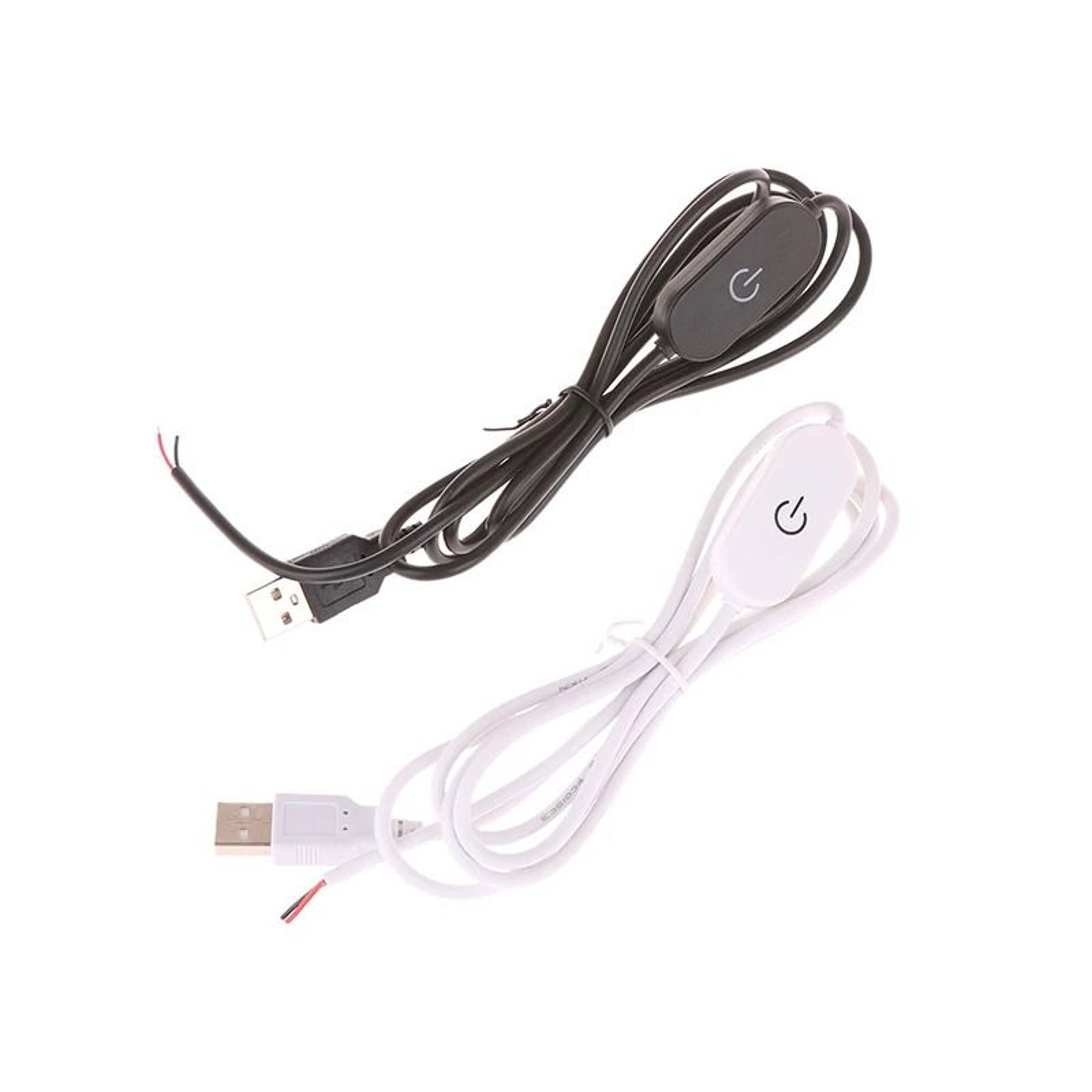 USB Touch Dimmer Switch Cable 2A 5V Stepless Dimming Controller With Wire Leads 5
