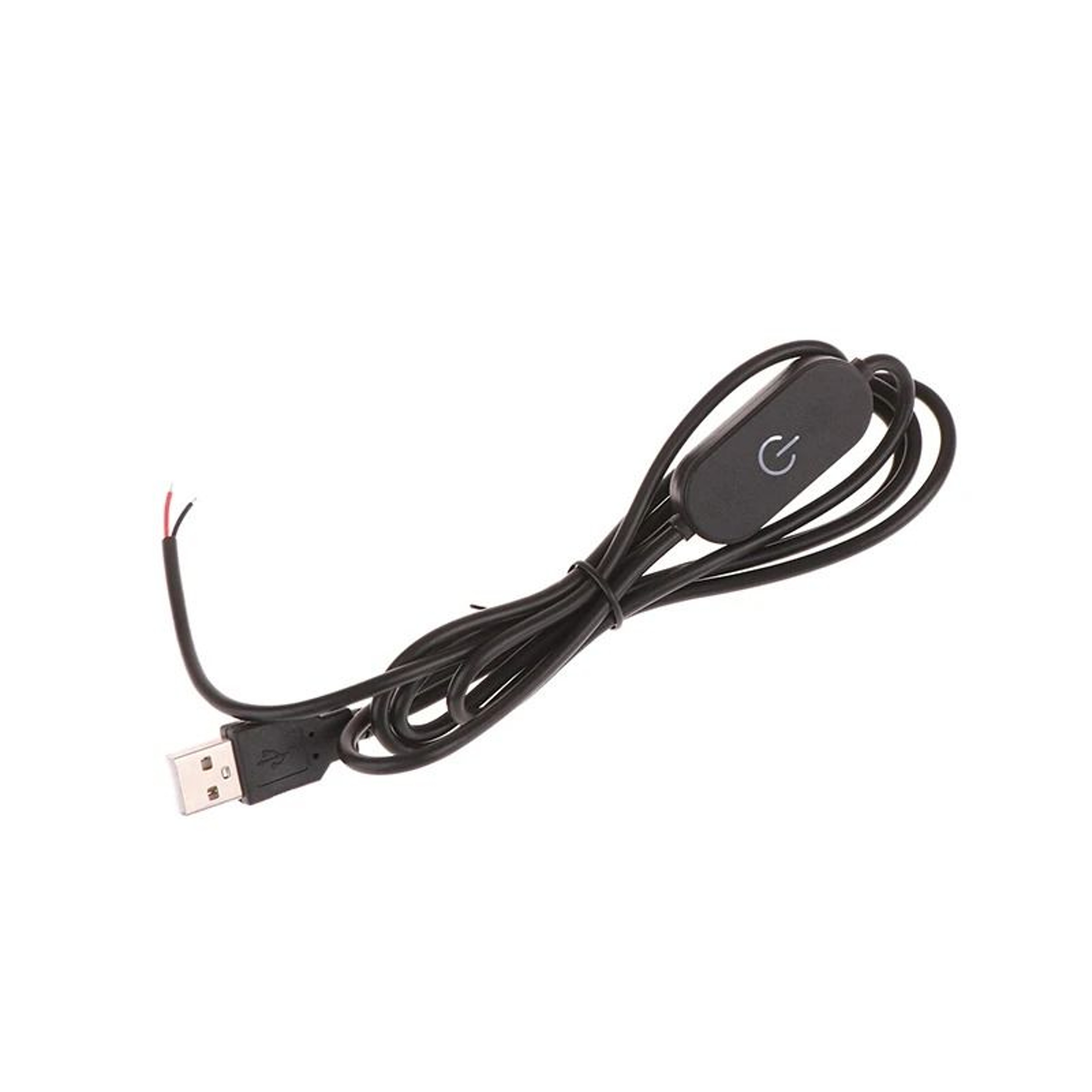 USB Touch Dimmer Switch Cable 2A 5V Stepless Dimming Controller With Wire Leads 6