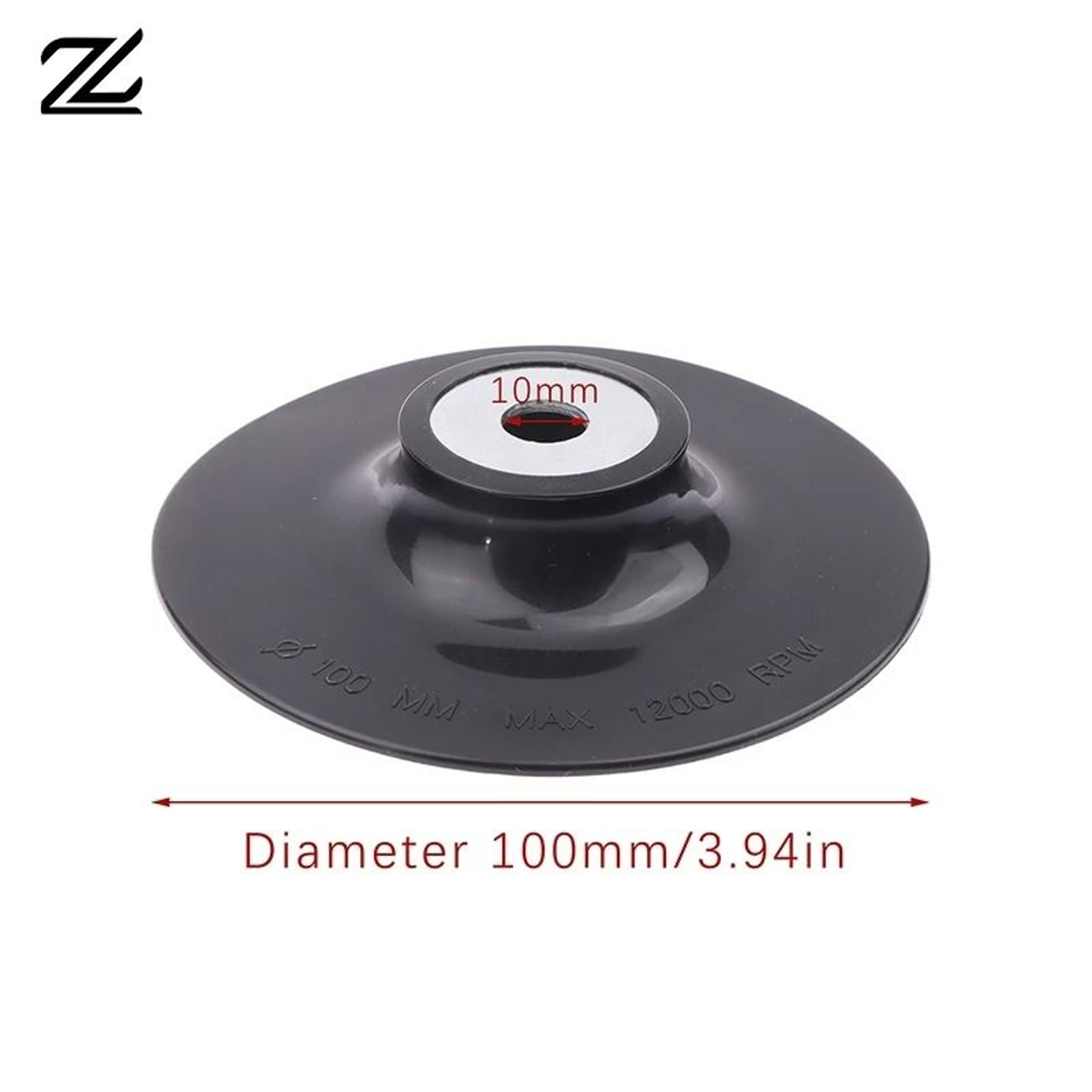 47 Inch M10M14 Angle Grinder Fiber Disc Backing Pad 12200 RPM Heavy Duty Sanding Adapter 2
