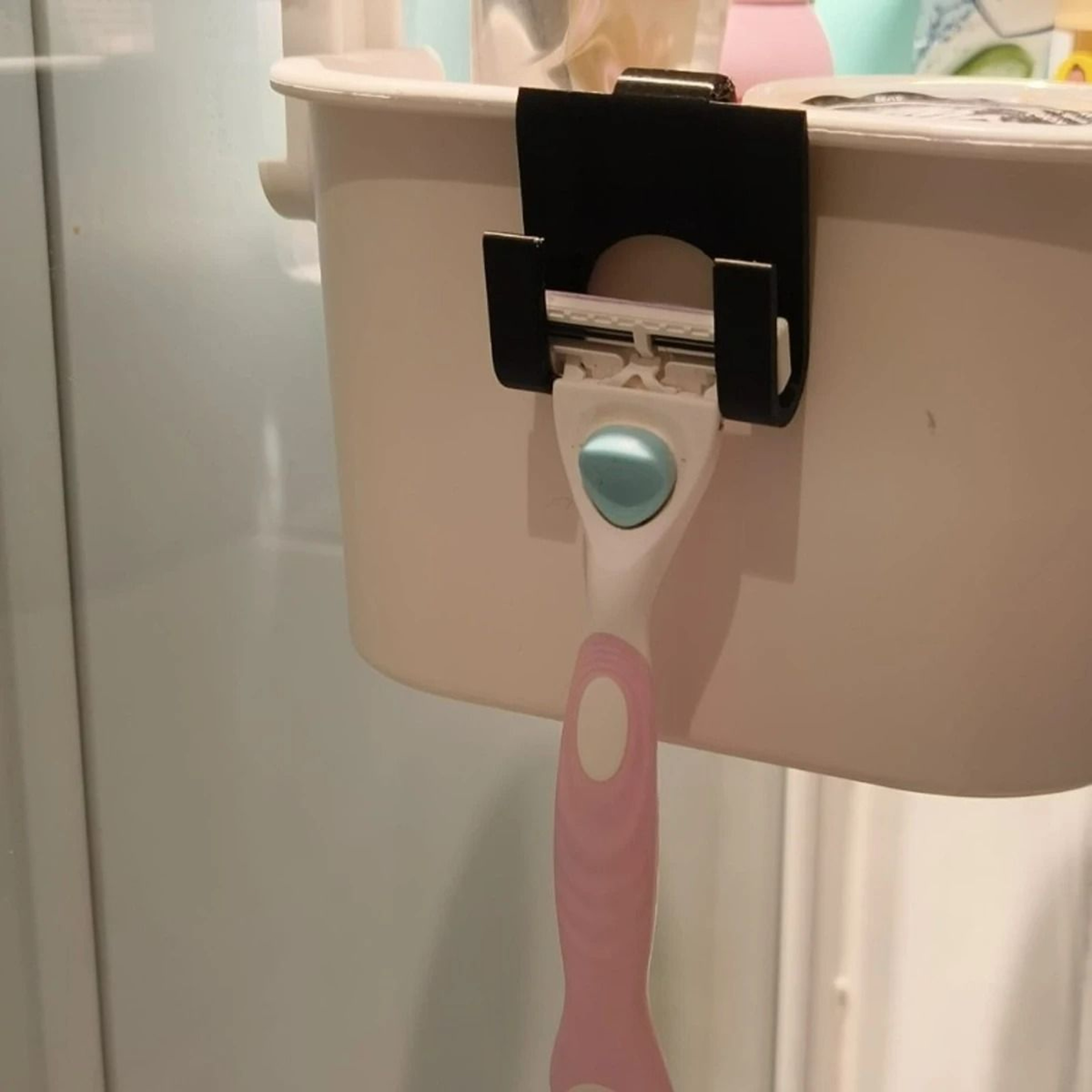 NoDrill Wall Mount Razor Holder For Bathroom And Shower Areas 3
