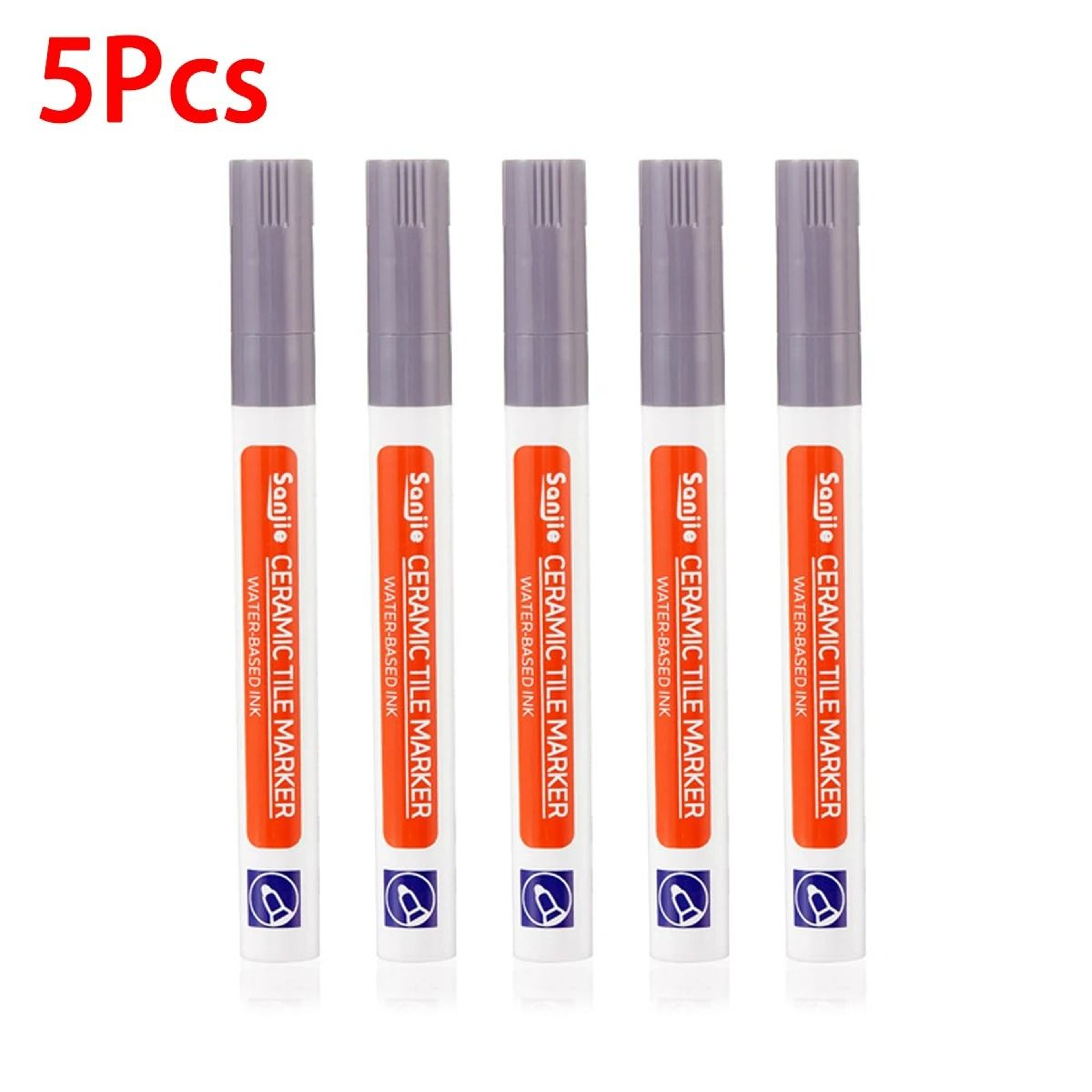 5 Piece Waterproof Ceramic Tile Grout Marker Pen Set With AntiMold Formula 8