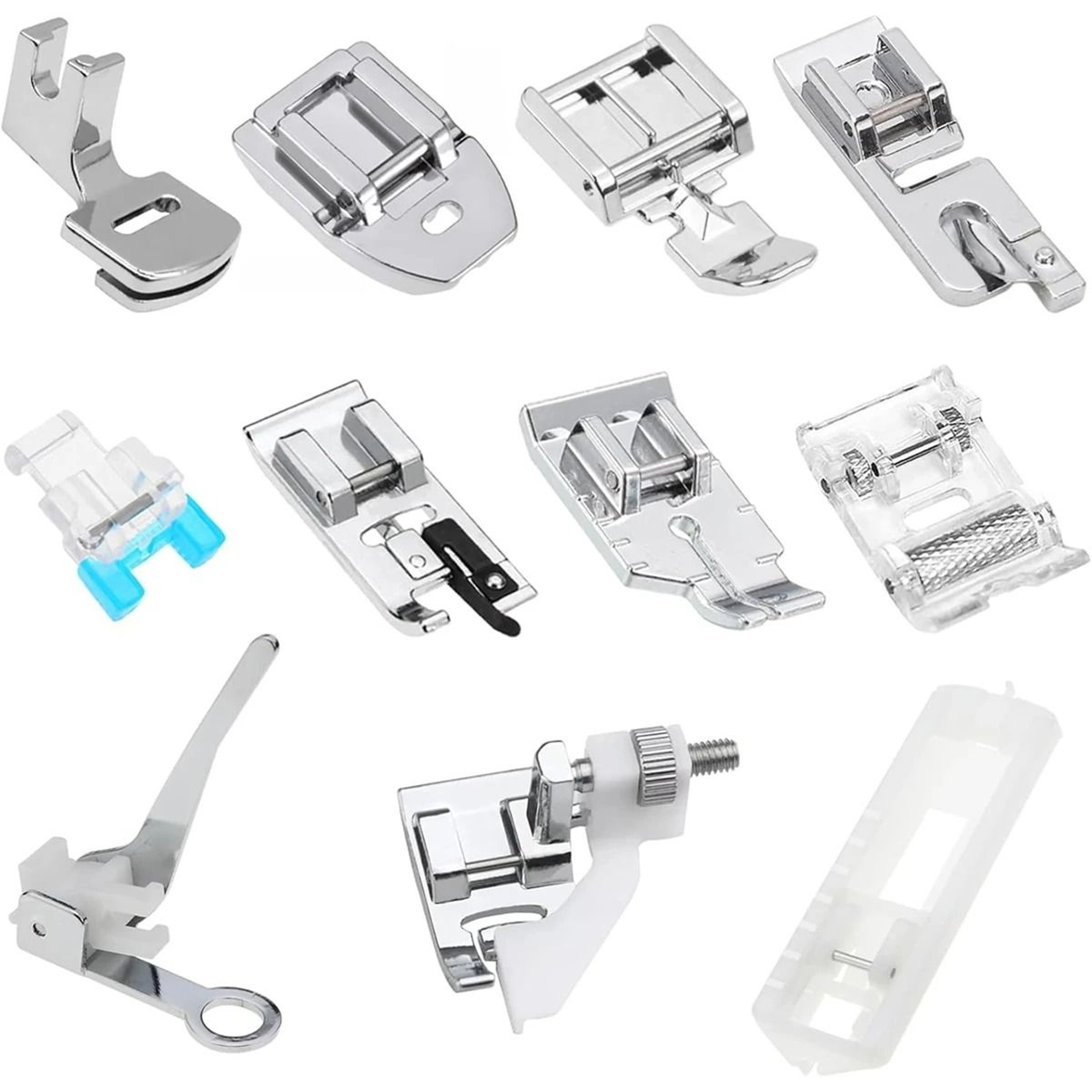 11 Piece Universal SnapOn Sewing Machine Presser Feet Set For Low Shank Machines 2