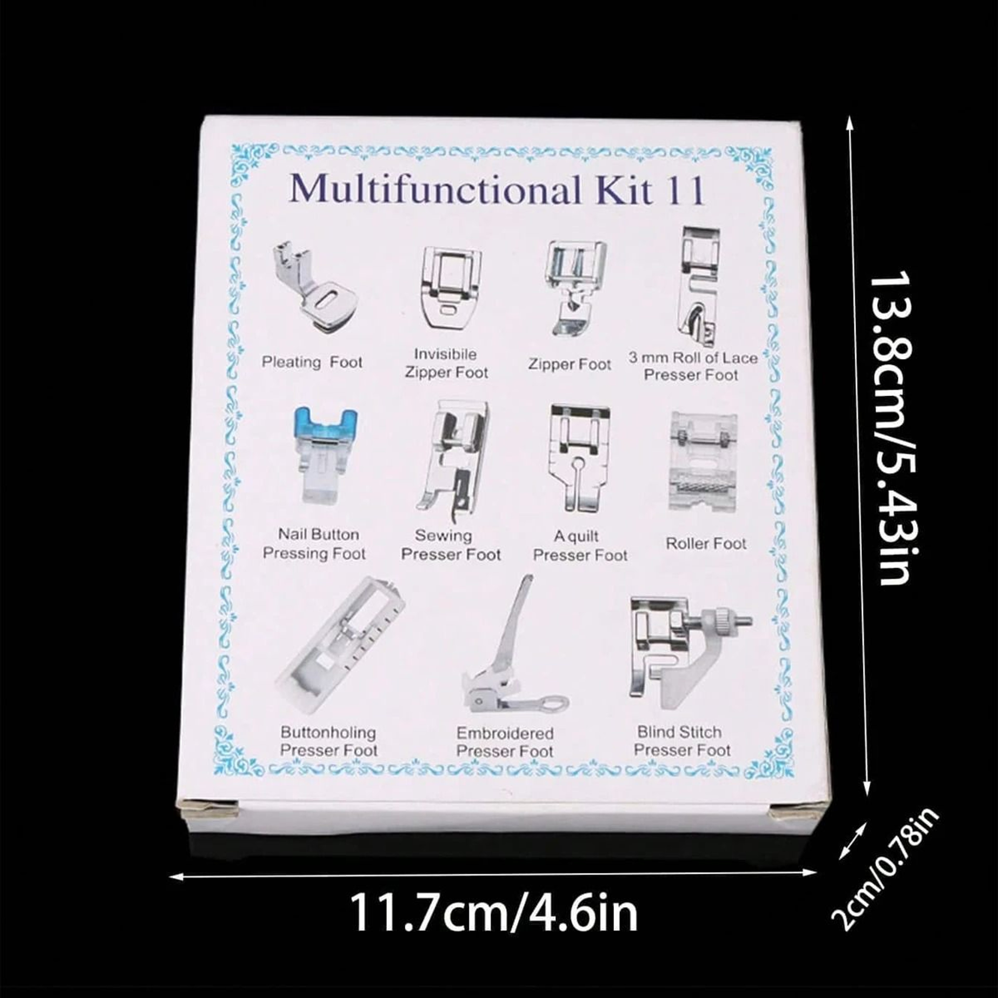 11 Piece Universal SnapOn Sewing Machine Presser Feet Set For Low Shank Machines 1