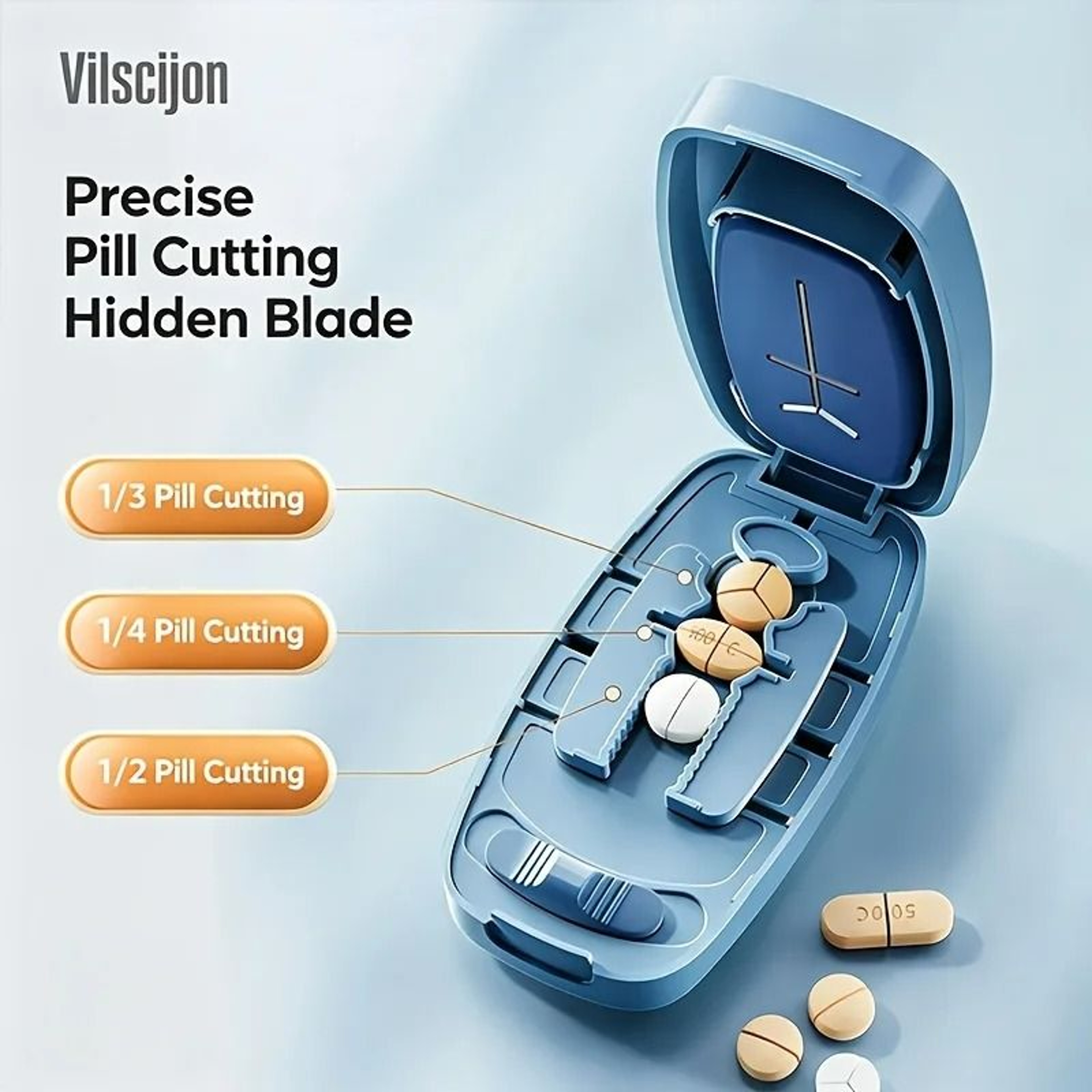 Portable Precision Pill Splitter And Tablet Divider 4