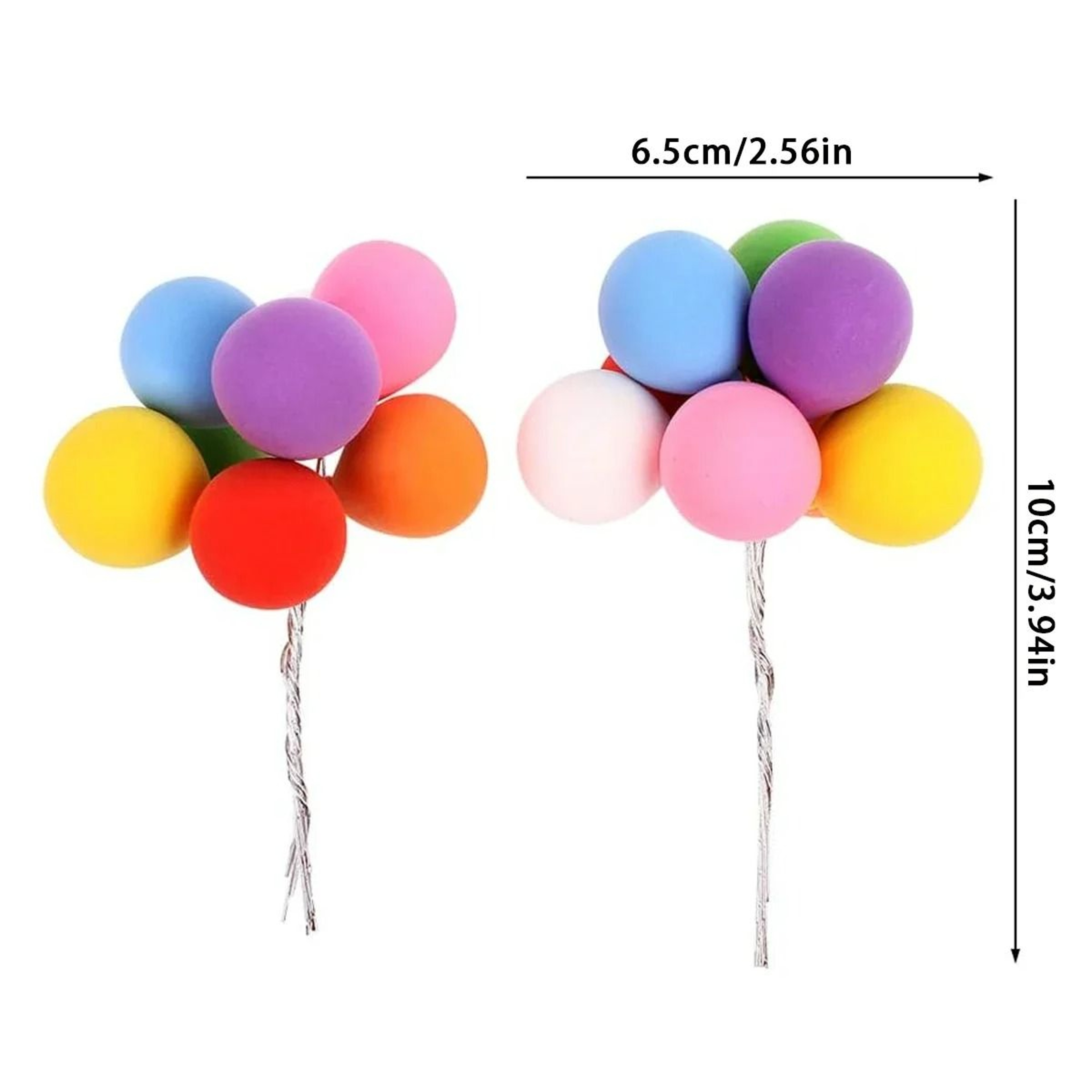 Mini Balloon Cluster Cake Topper For Birthday And Wedding Celebrations 1