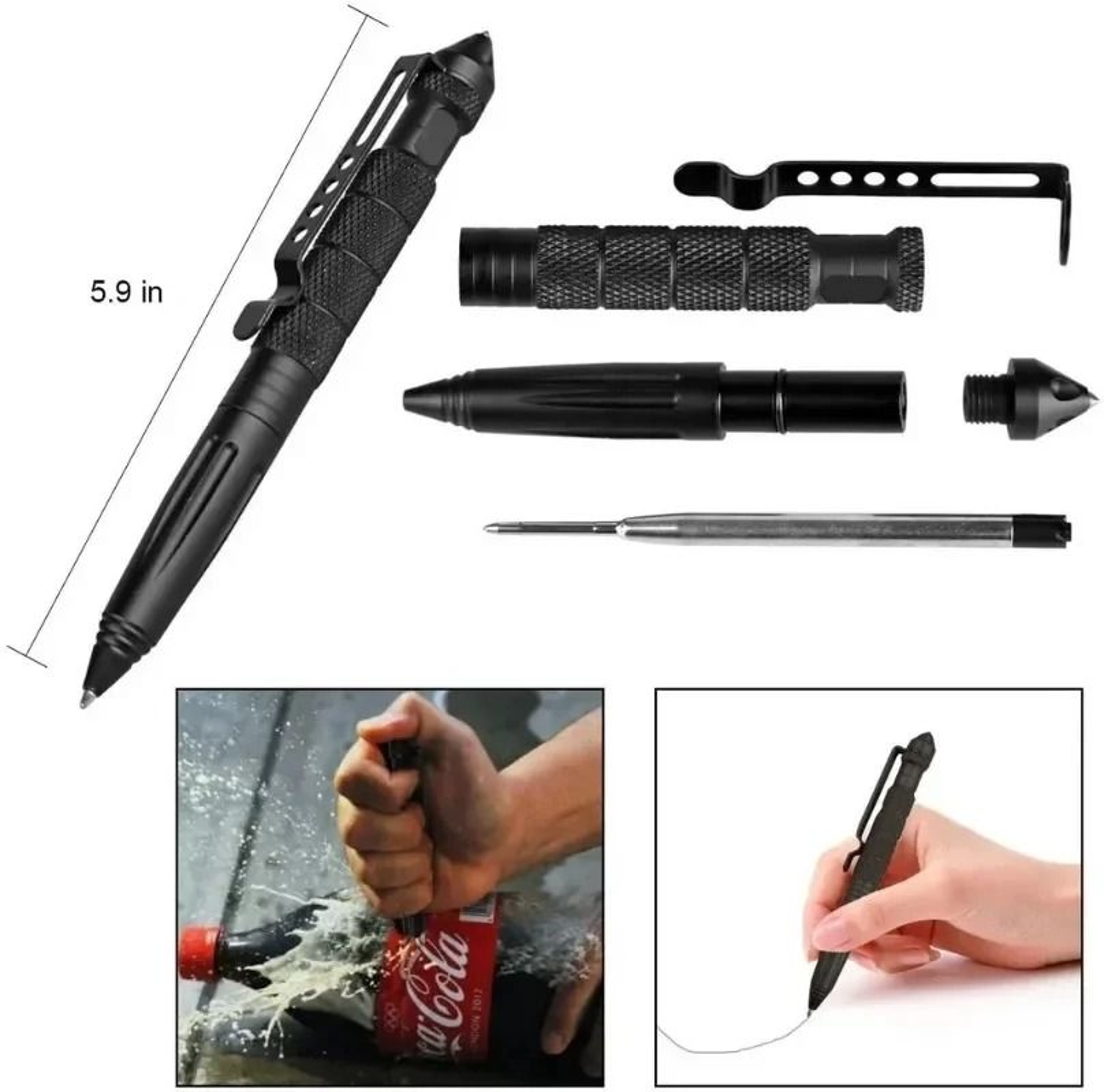Military Tactical Survival Pen With Emergency Glass Breaker 2