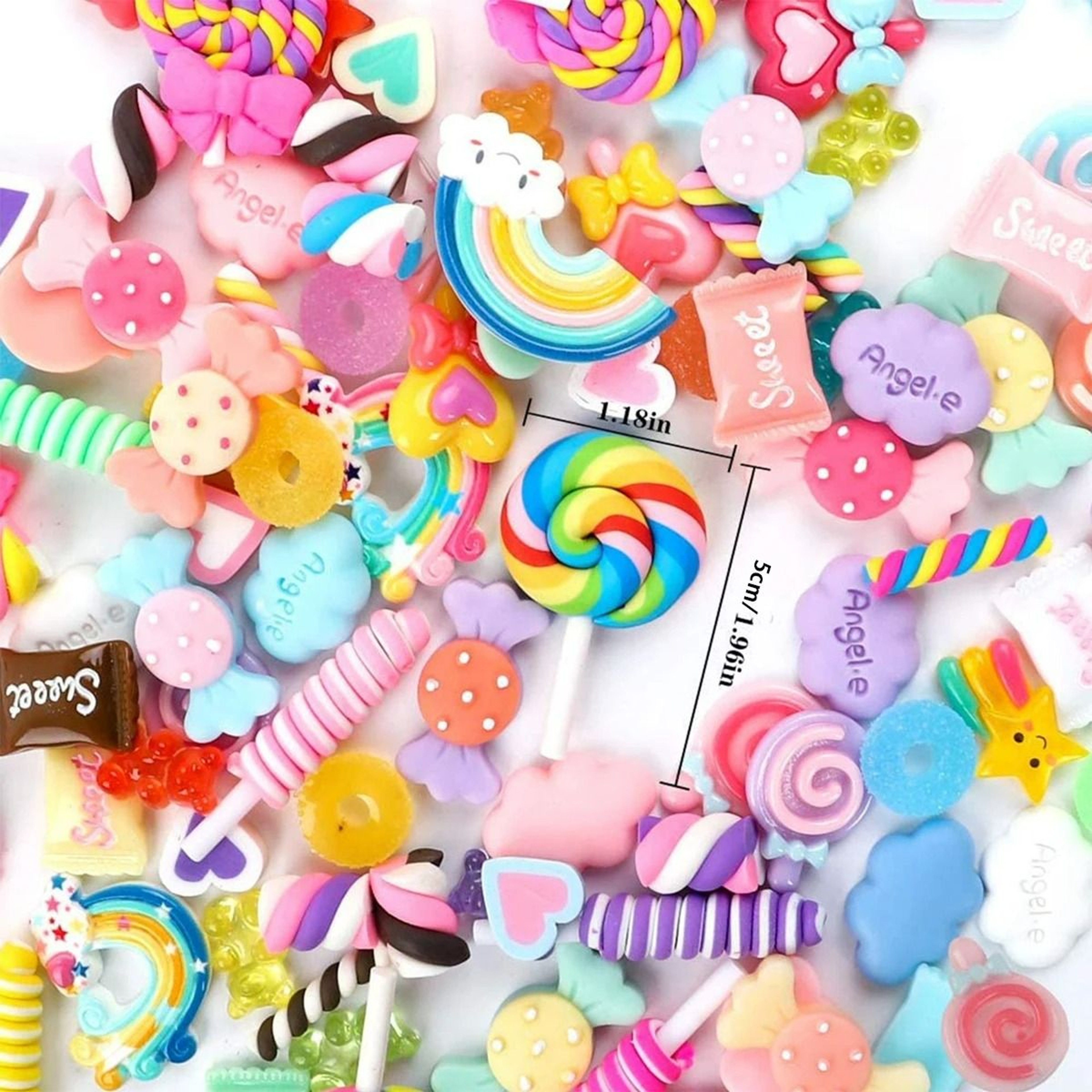 30 Piece Multicolored Resin Candy Slime Charms Set For DIY Crafts 1