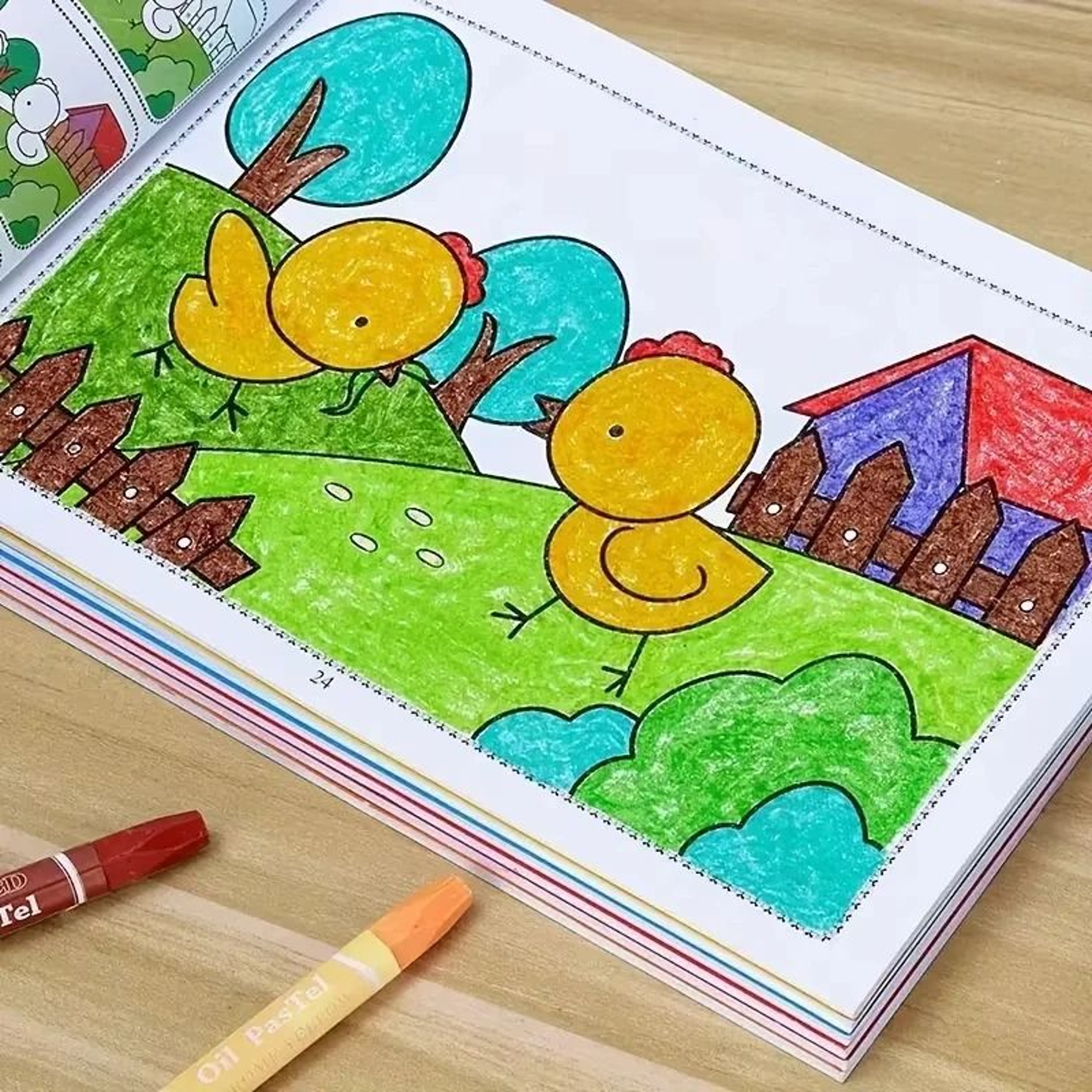 48Page Kids Drawing And Painting Coloring Book For Creative Learning 2