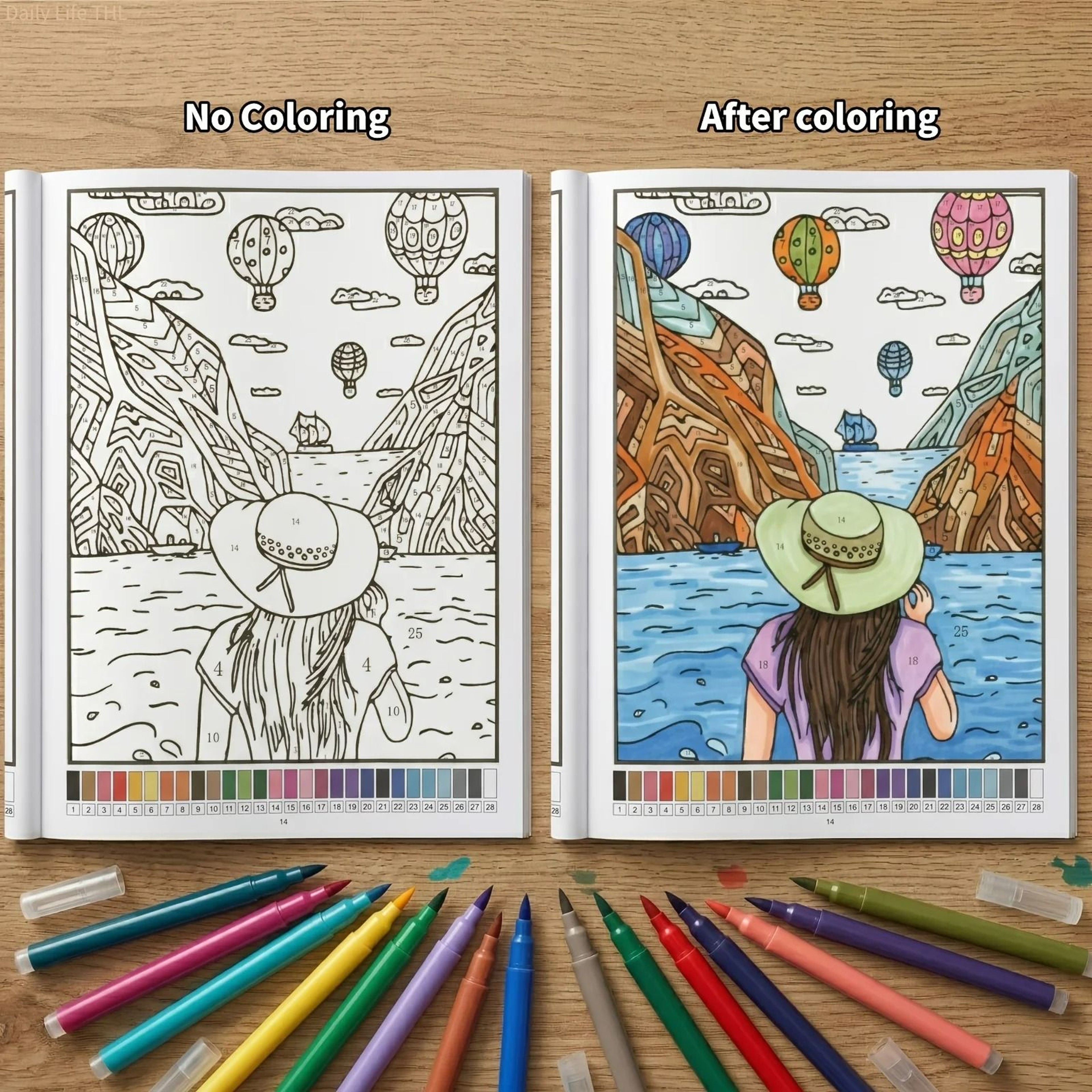 32Theme Color By Number Coloring Book And Creative Art Painting Pad 2
